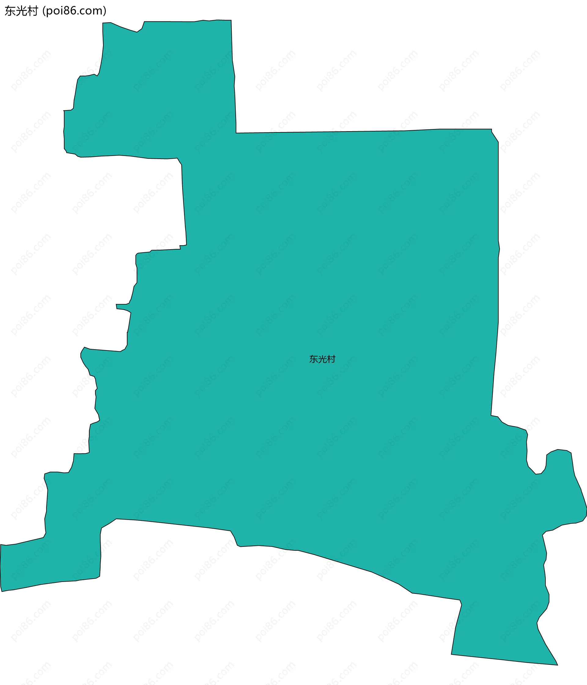 东光村边界地图