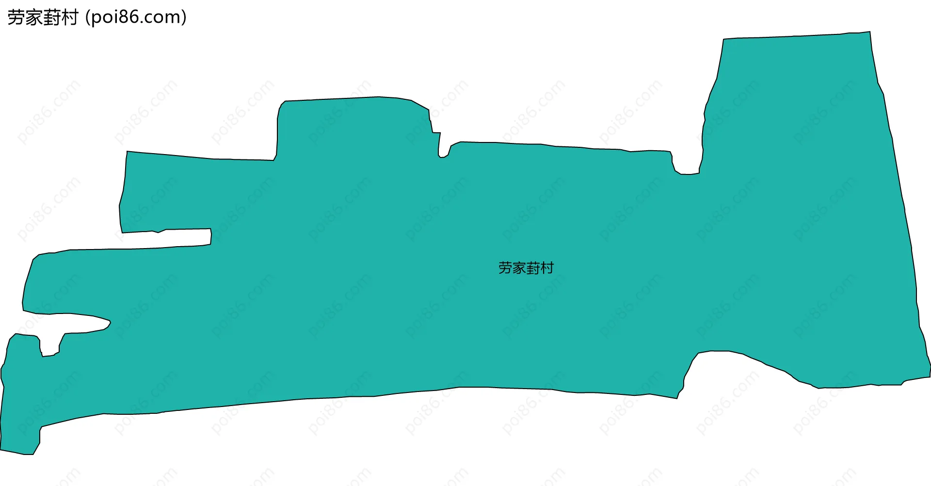 劳家葑村边界地图