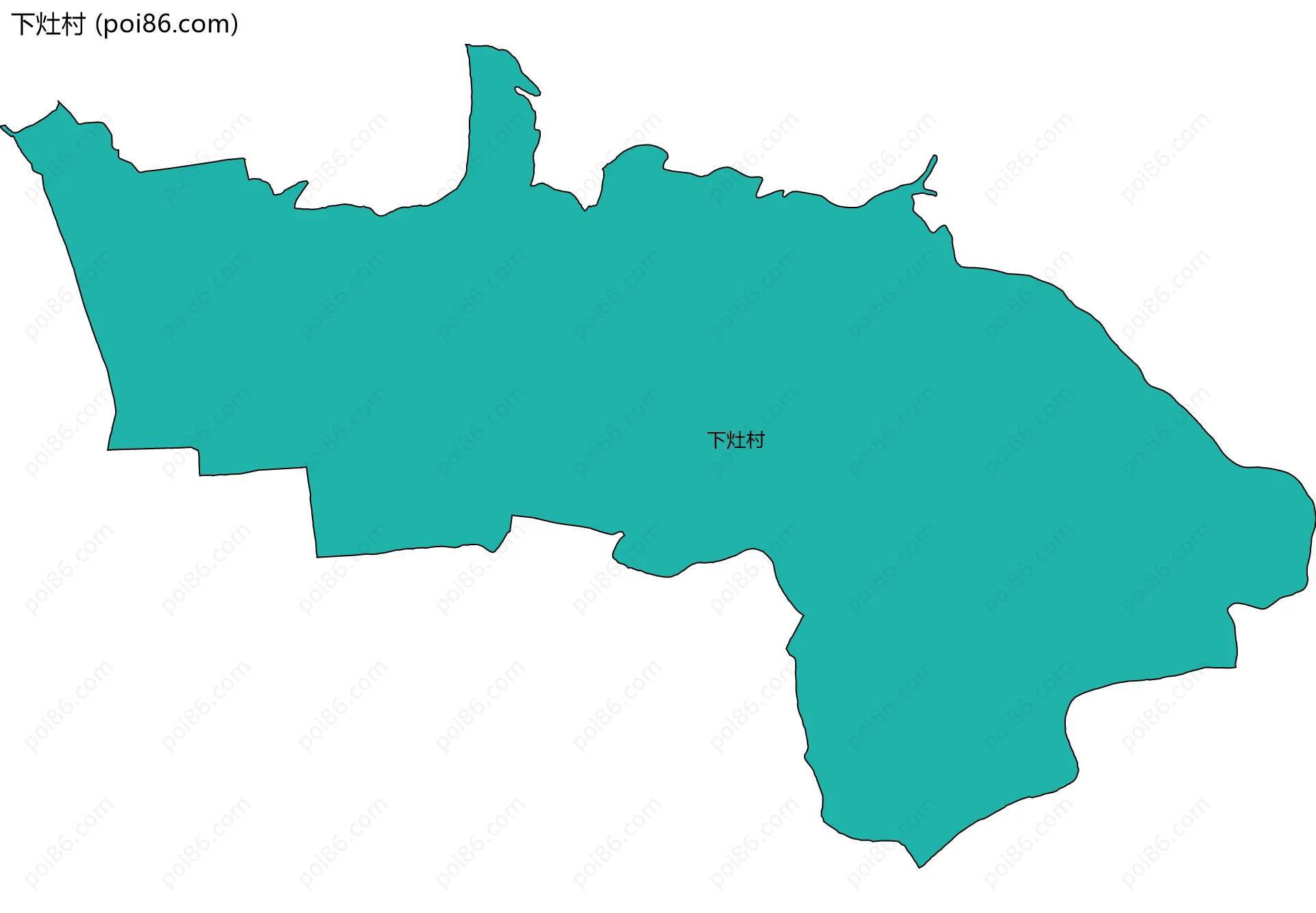下灶村边界地图