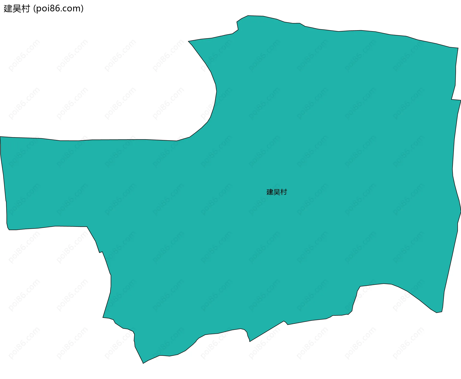 建吴村边界地图