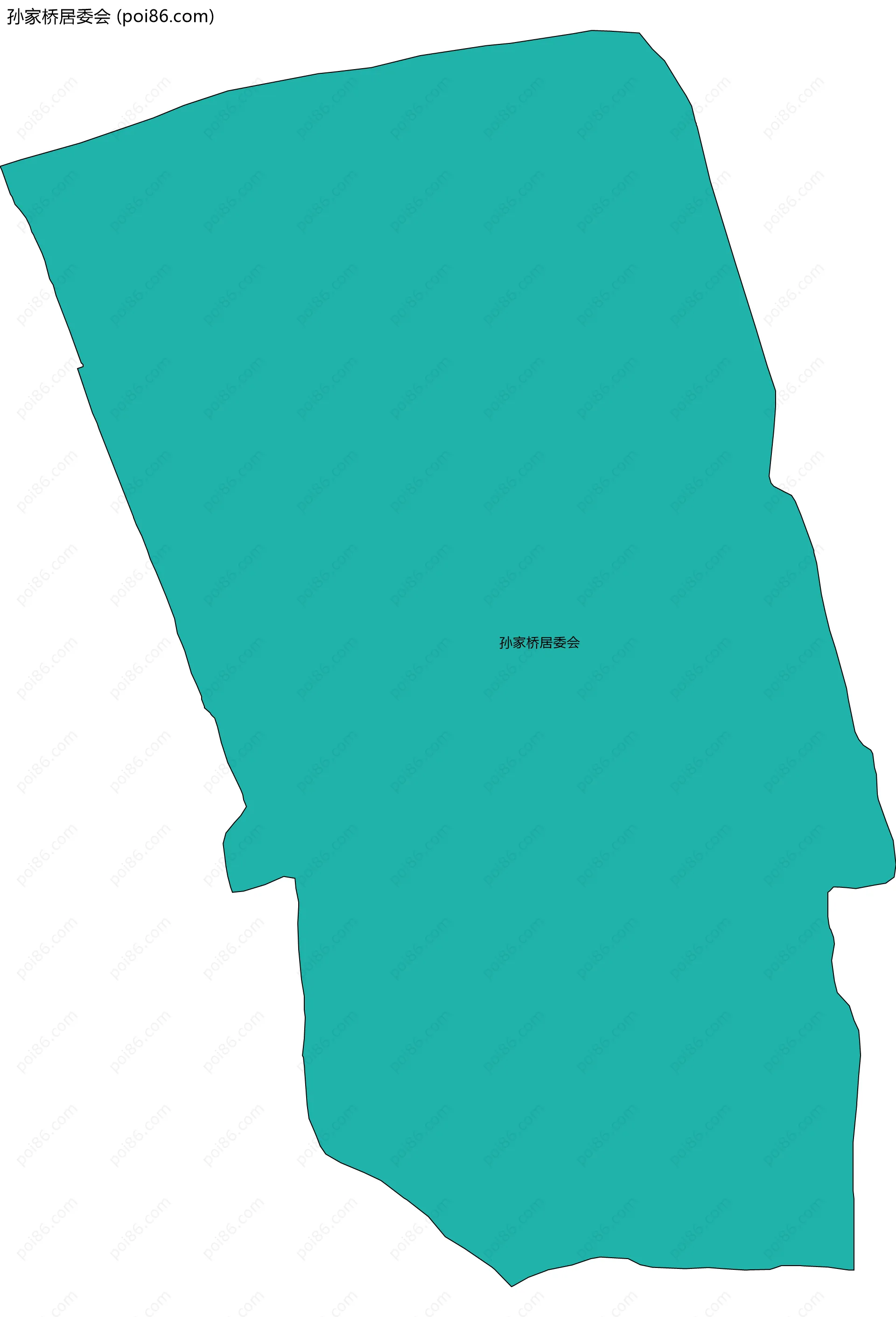 孙家桥居委会边界地图