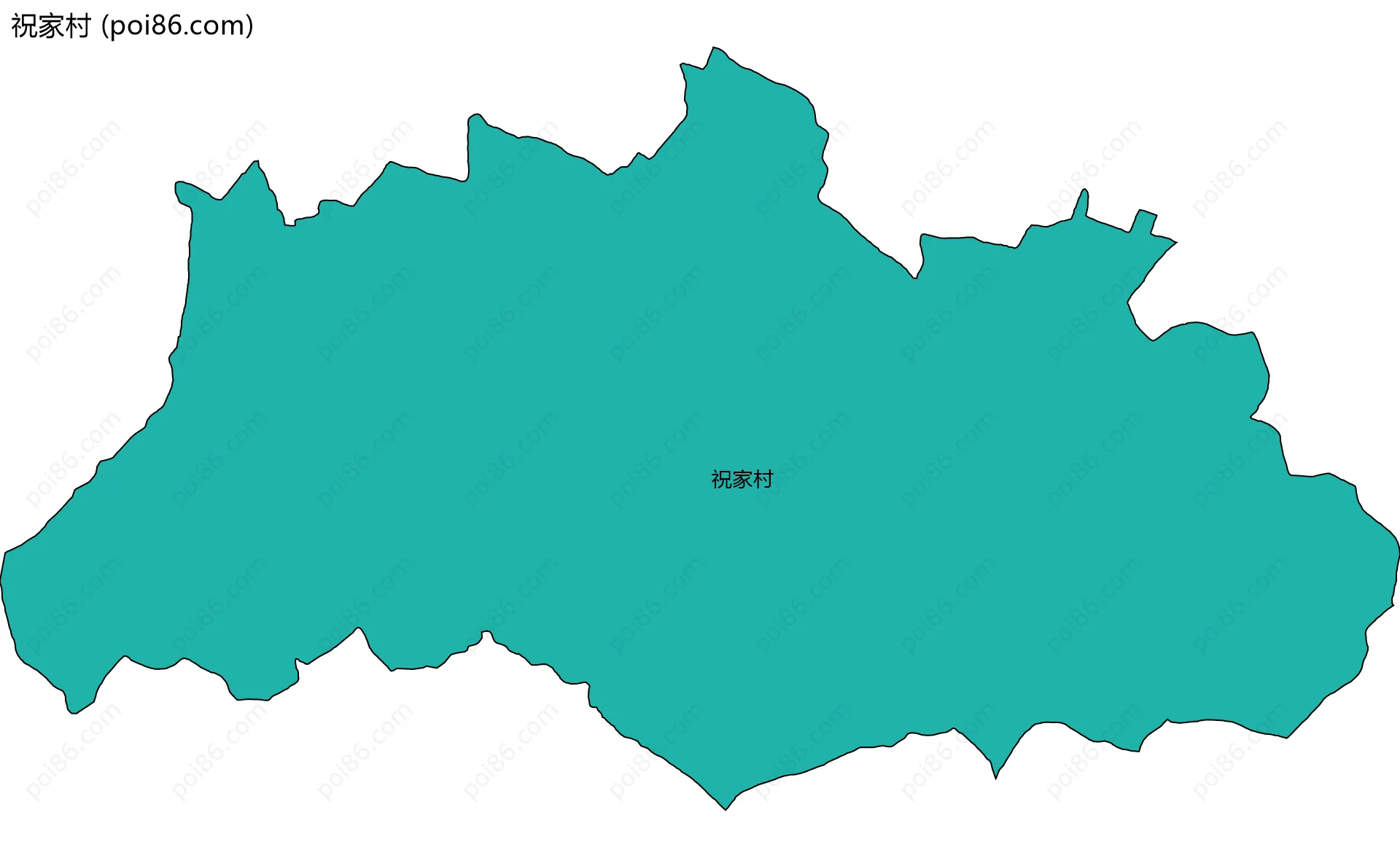 祝家村边界地图
