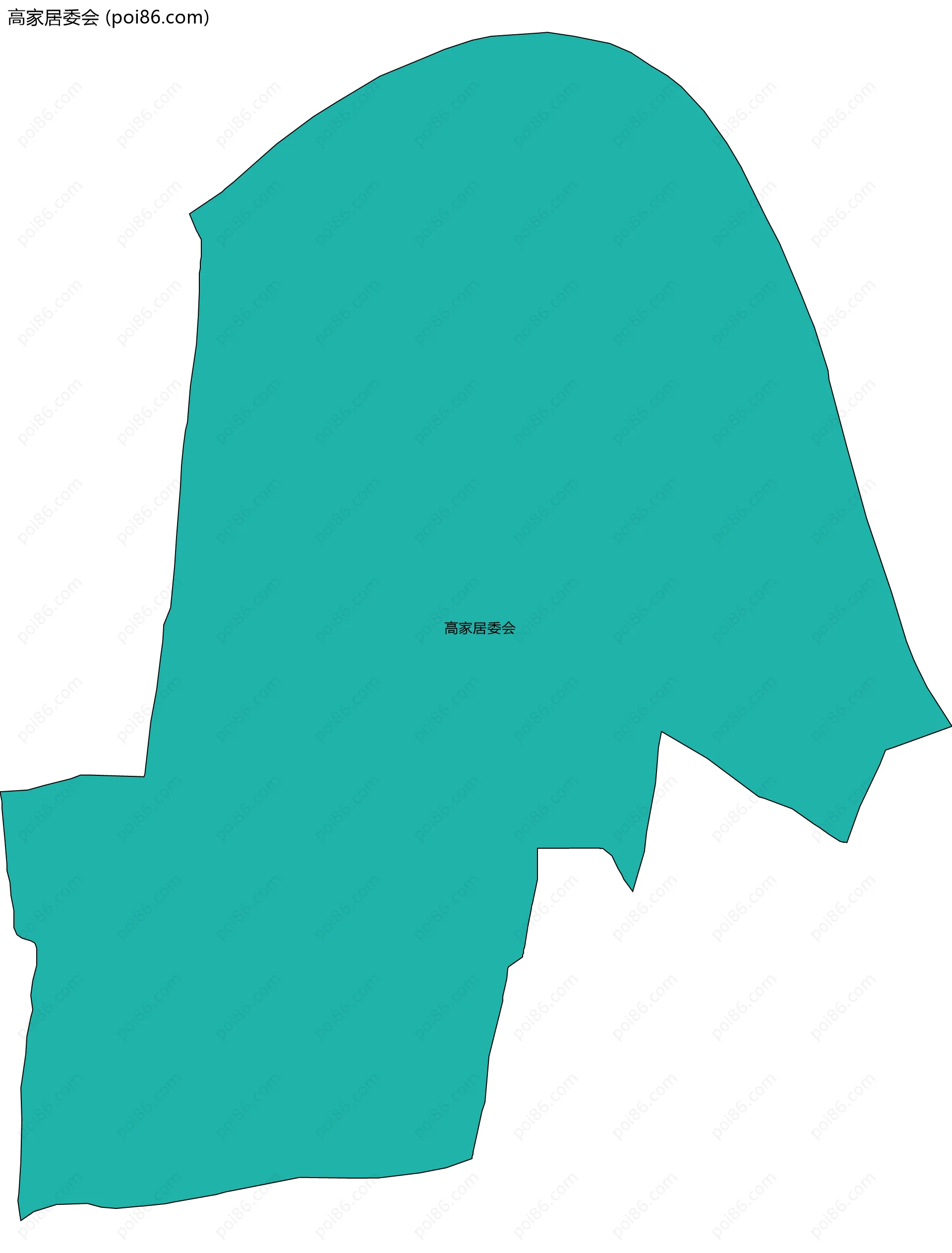 高家居委会边界地图