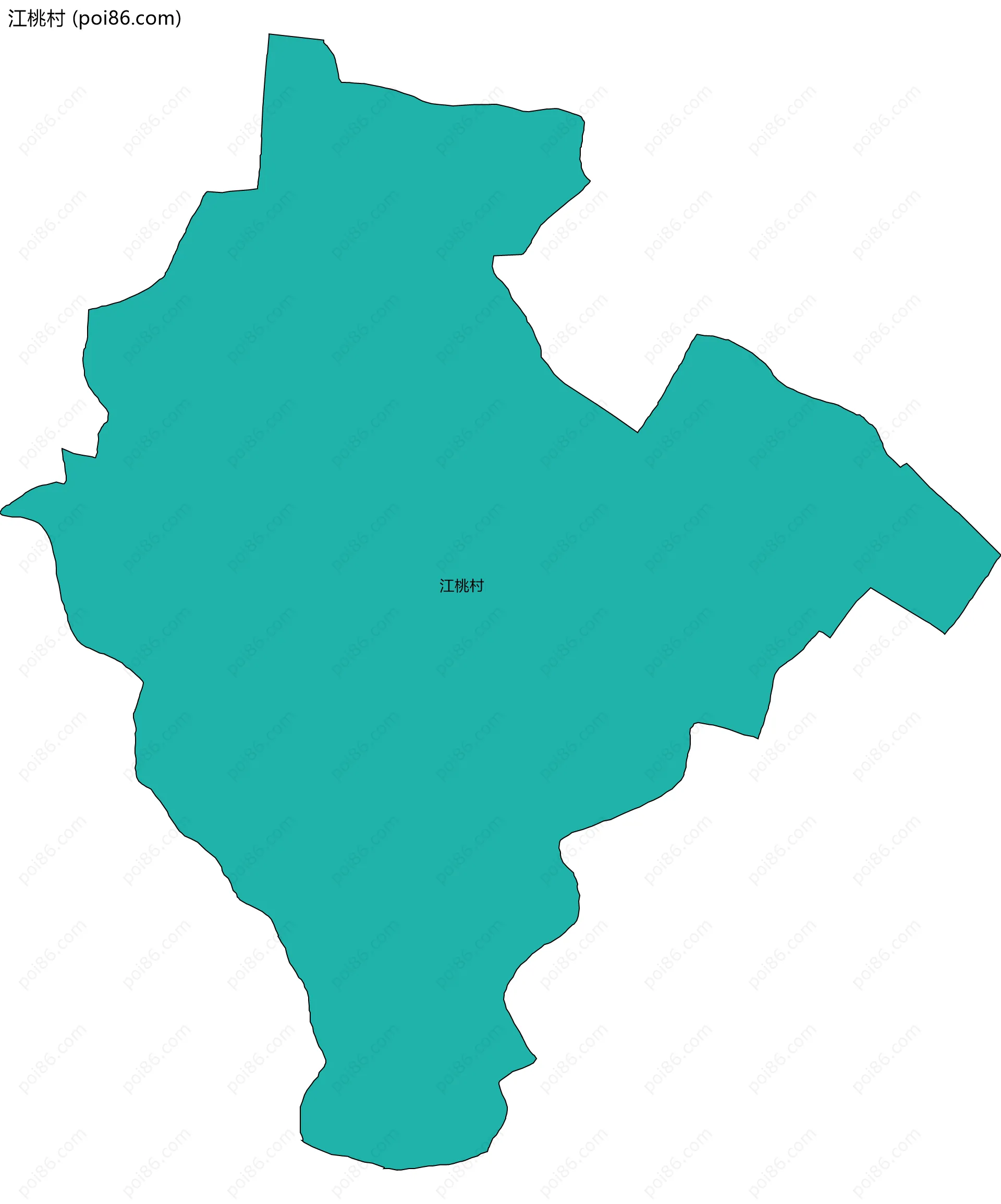 江桃村边界地图
