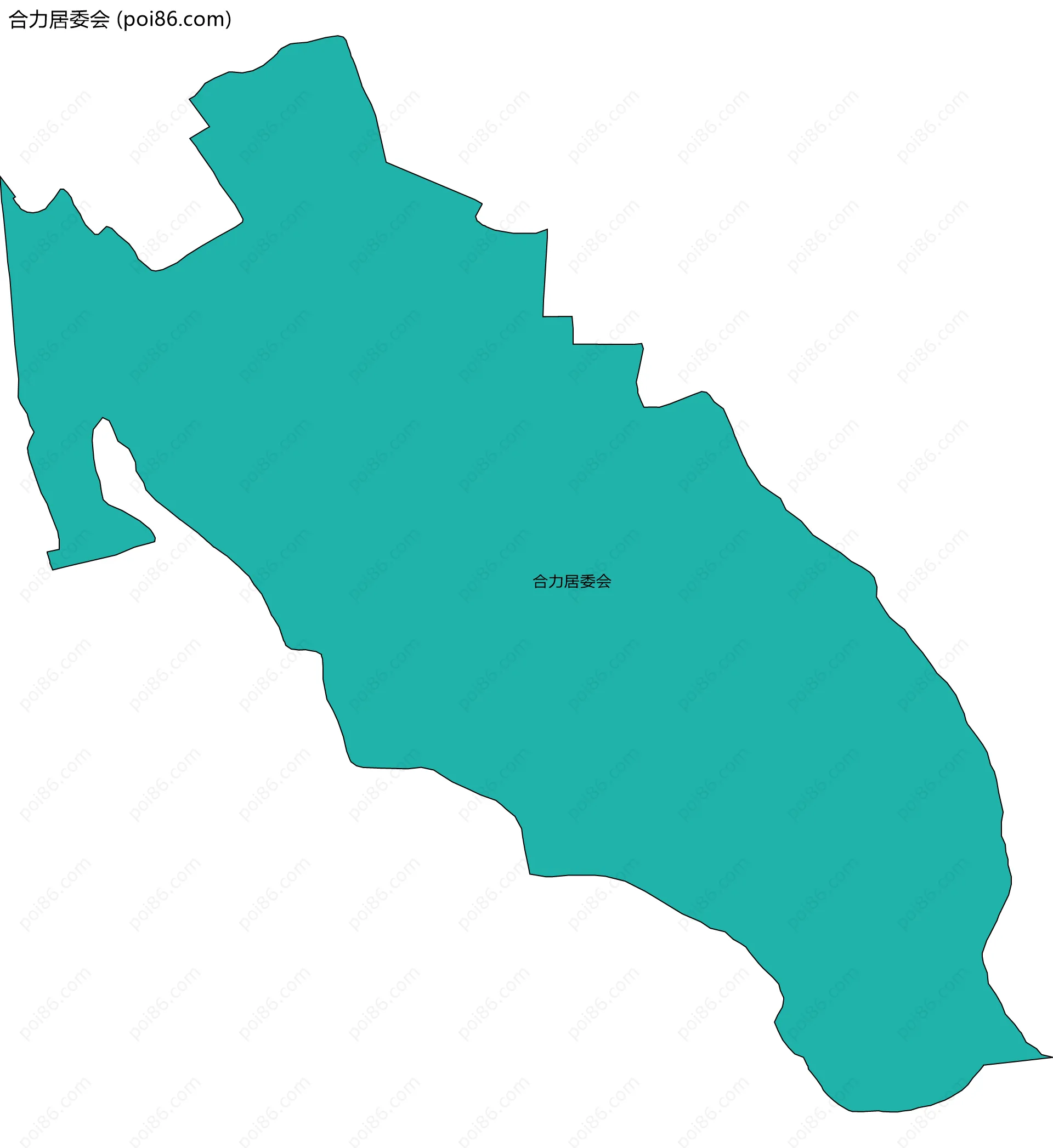 合力居委会边界地图