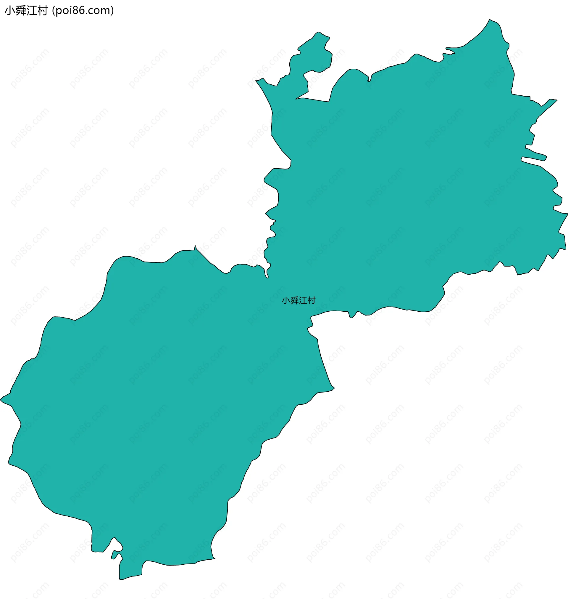 小舜江村边界地图