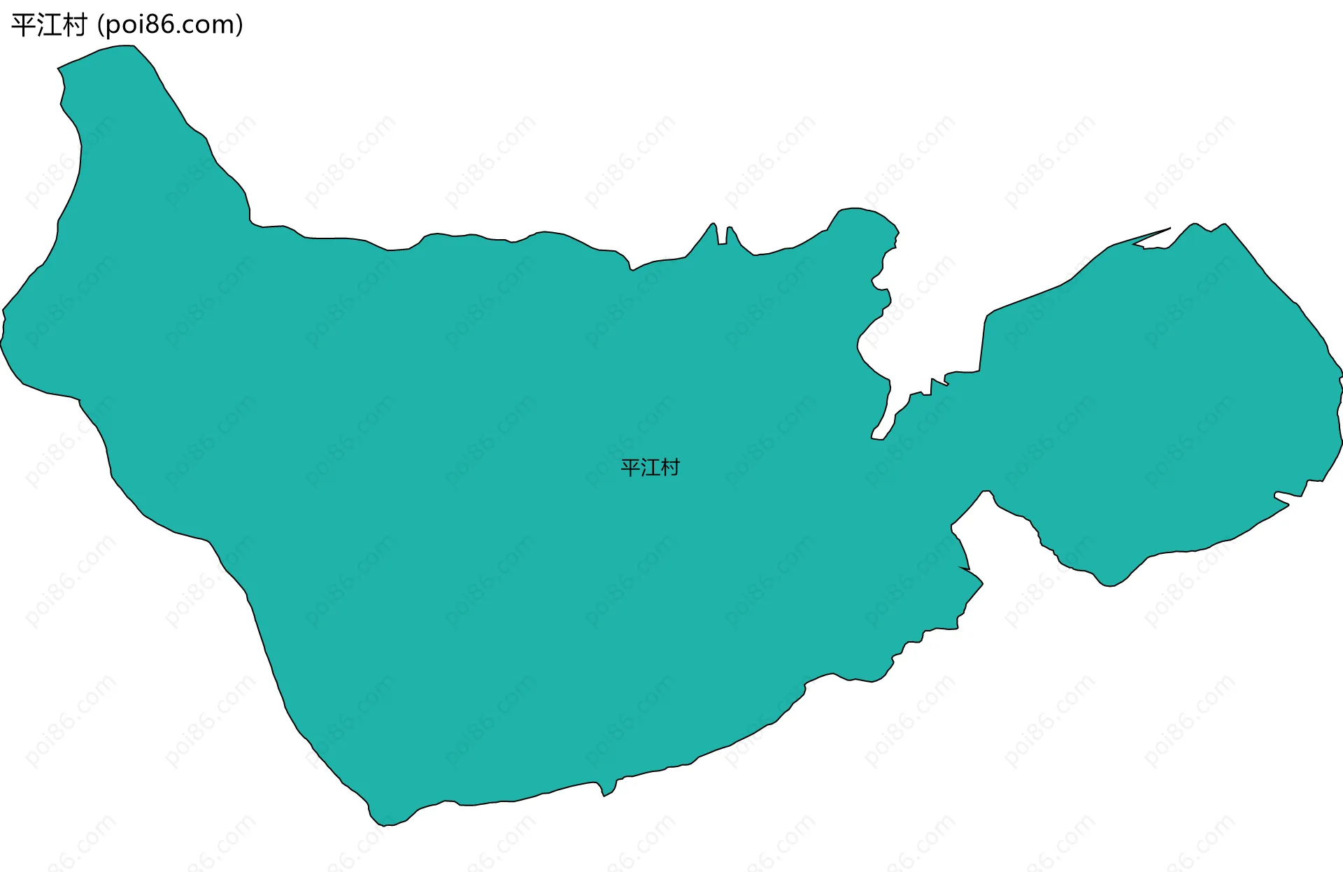 平江村边界地图
