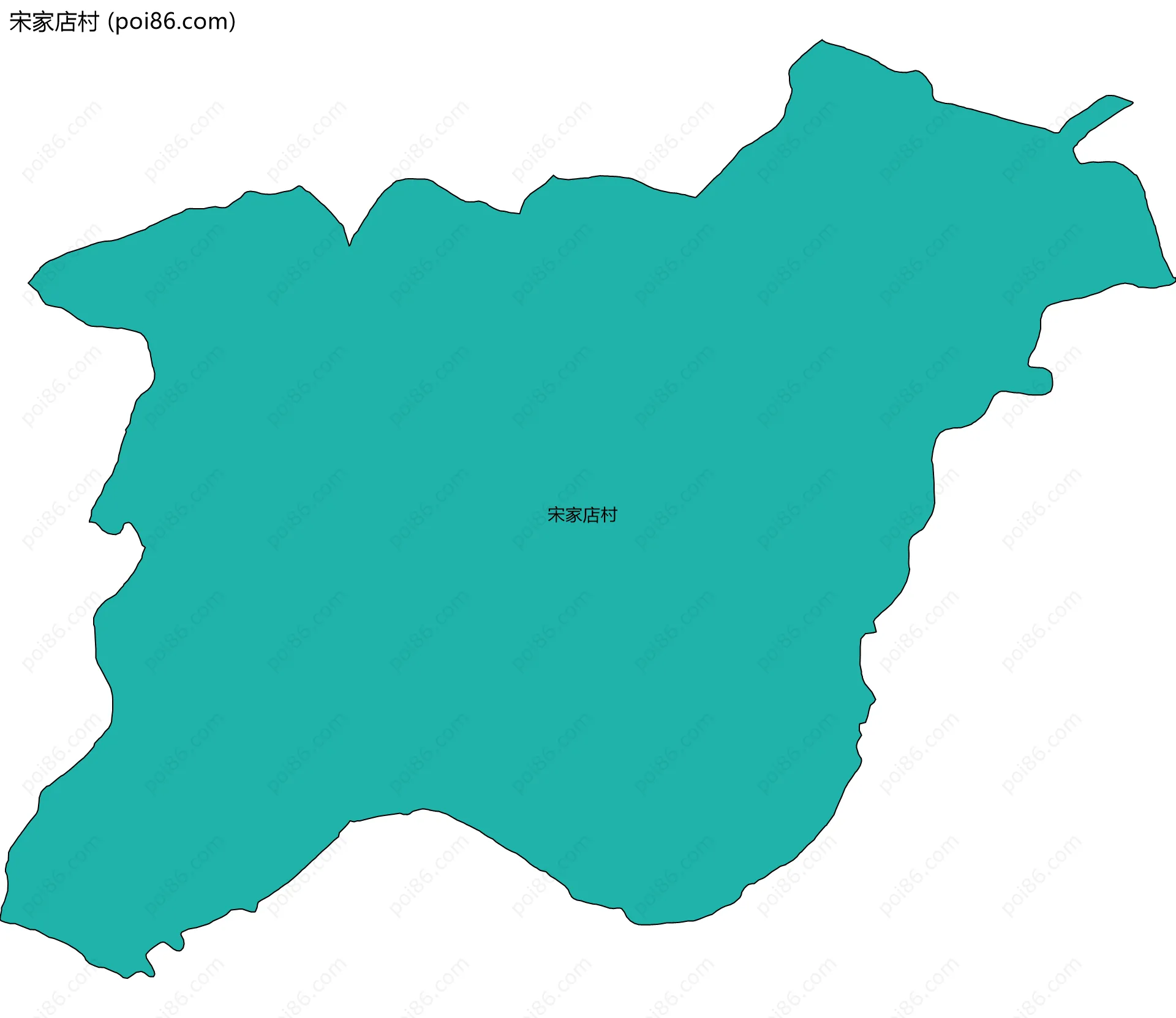宋家店村边界地图