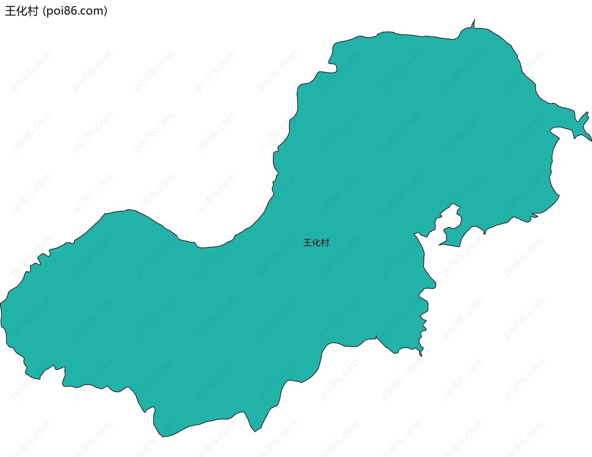 王化村边界地图