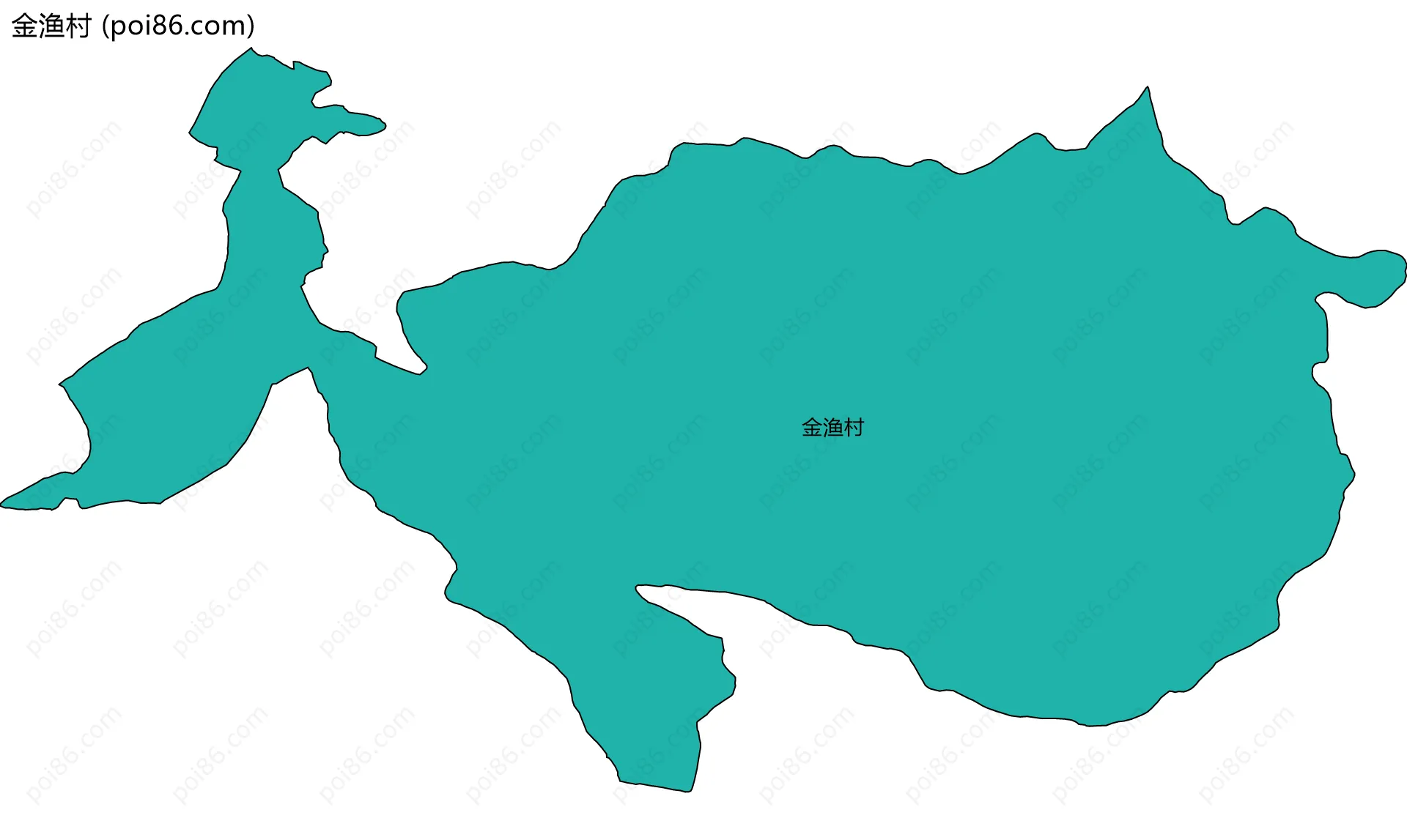 金渔村边界地图