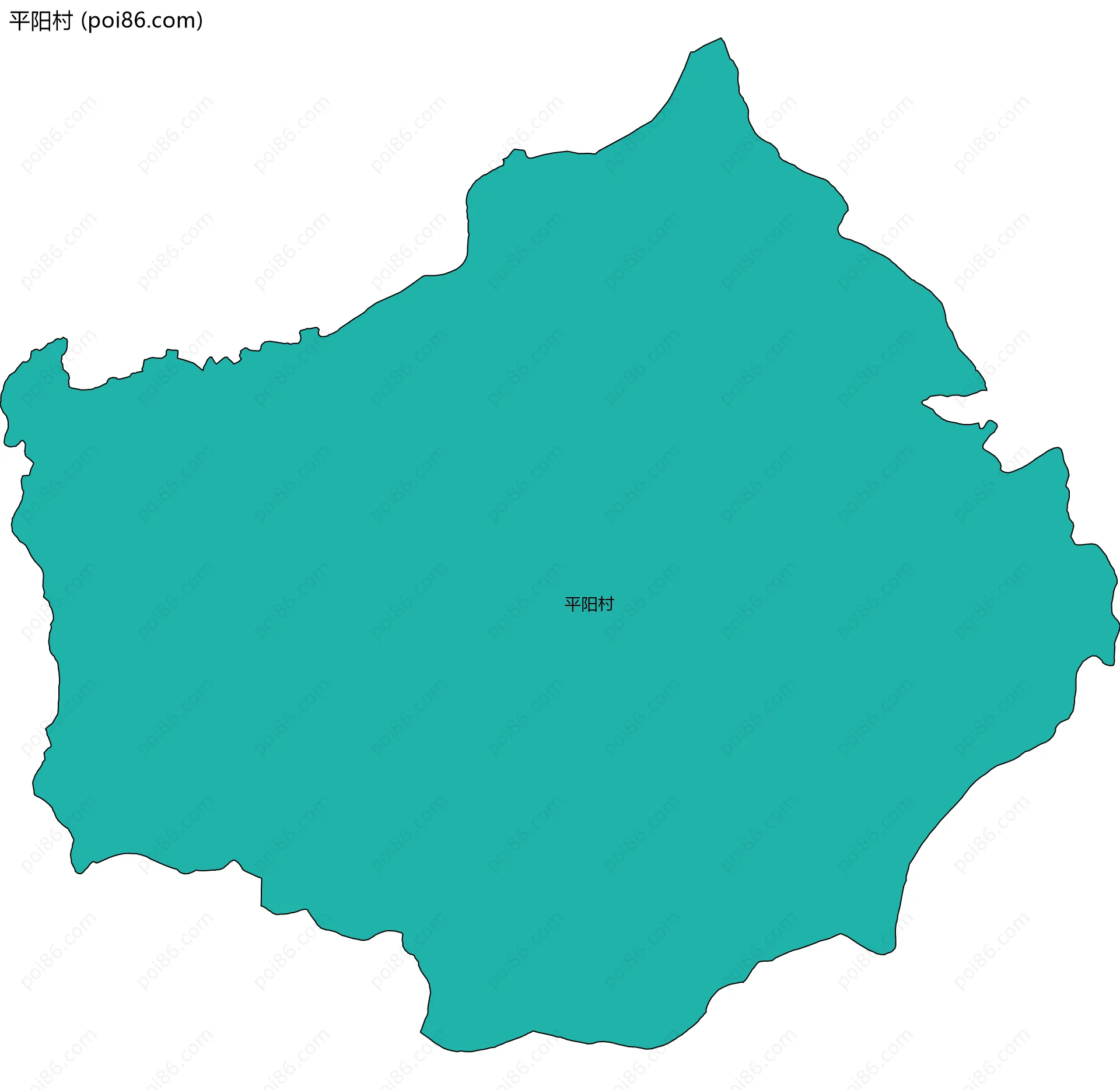 平阳村边界地图