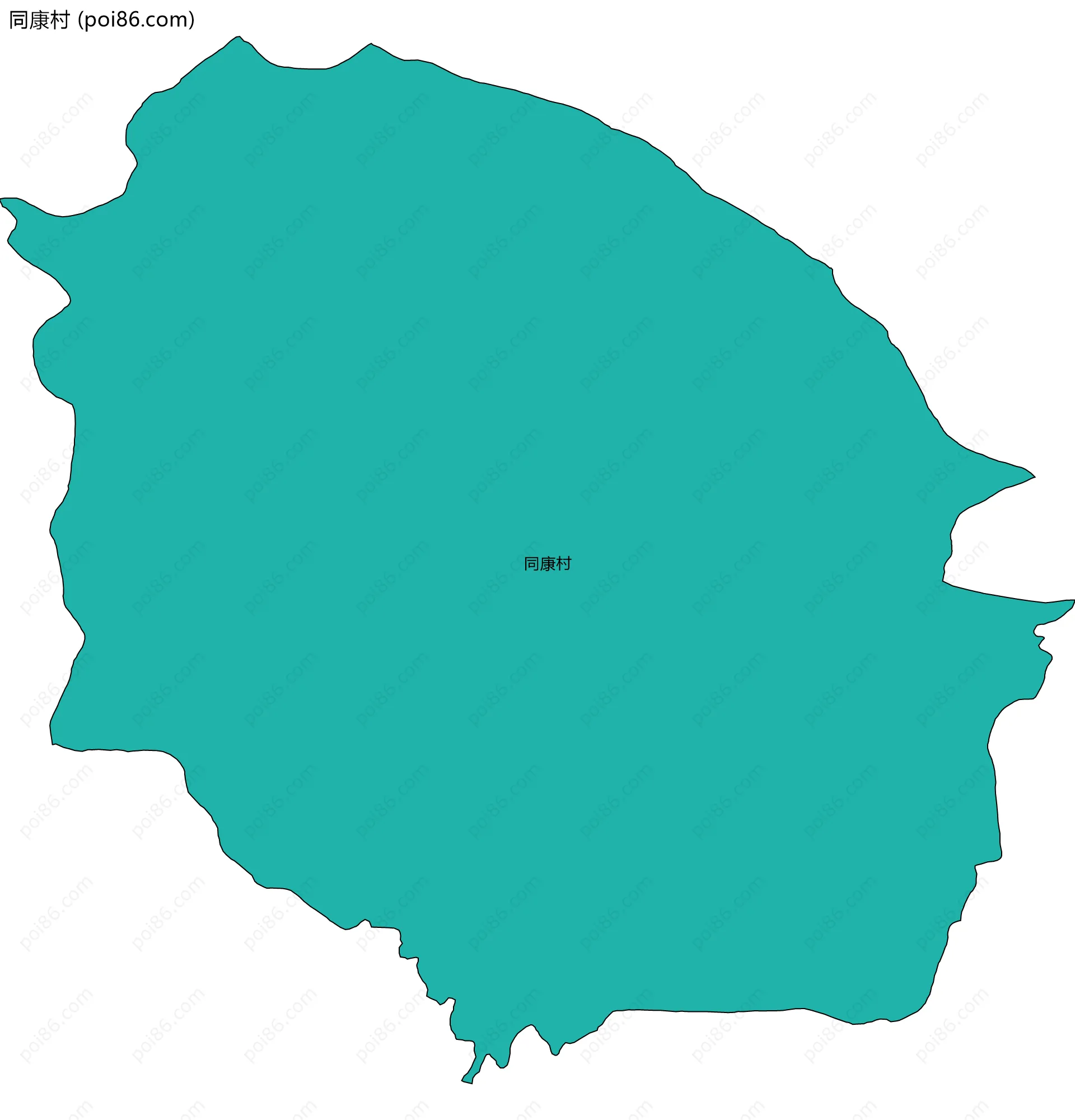 同康村边界地图