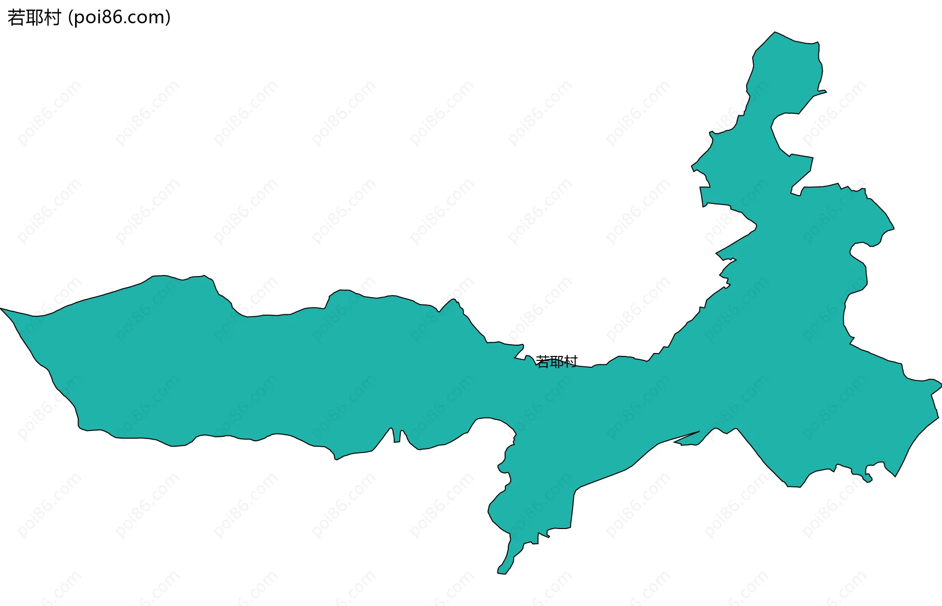 若耶村边界地图