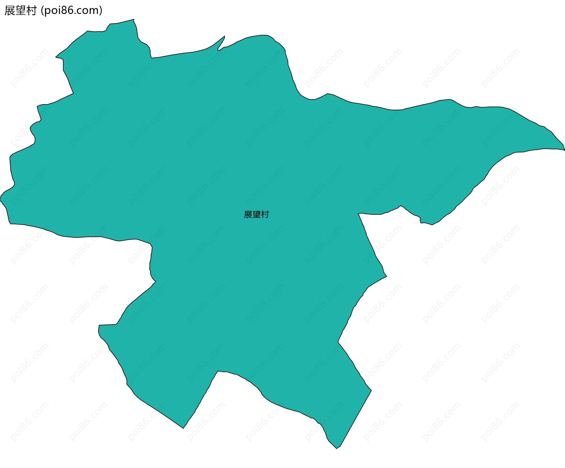 展望村边界地图