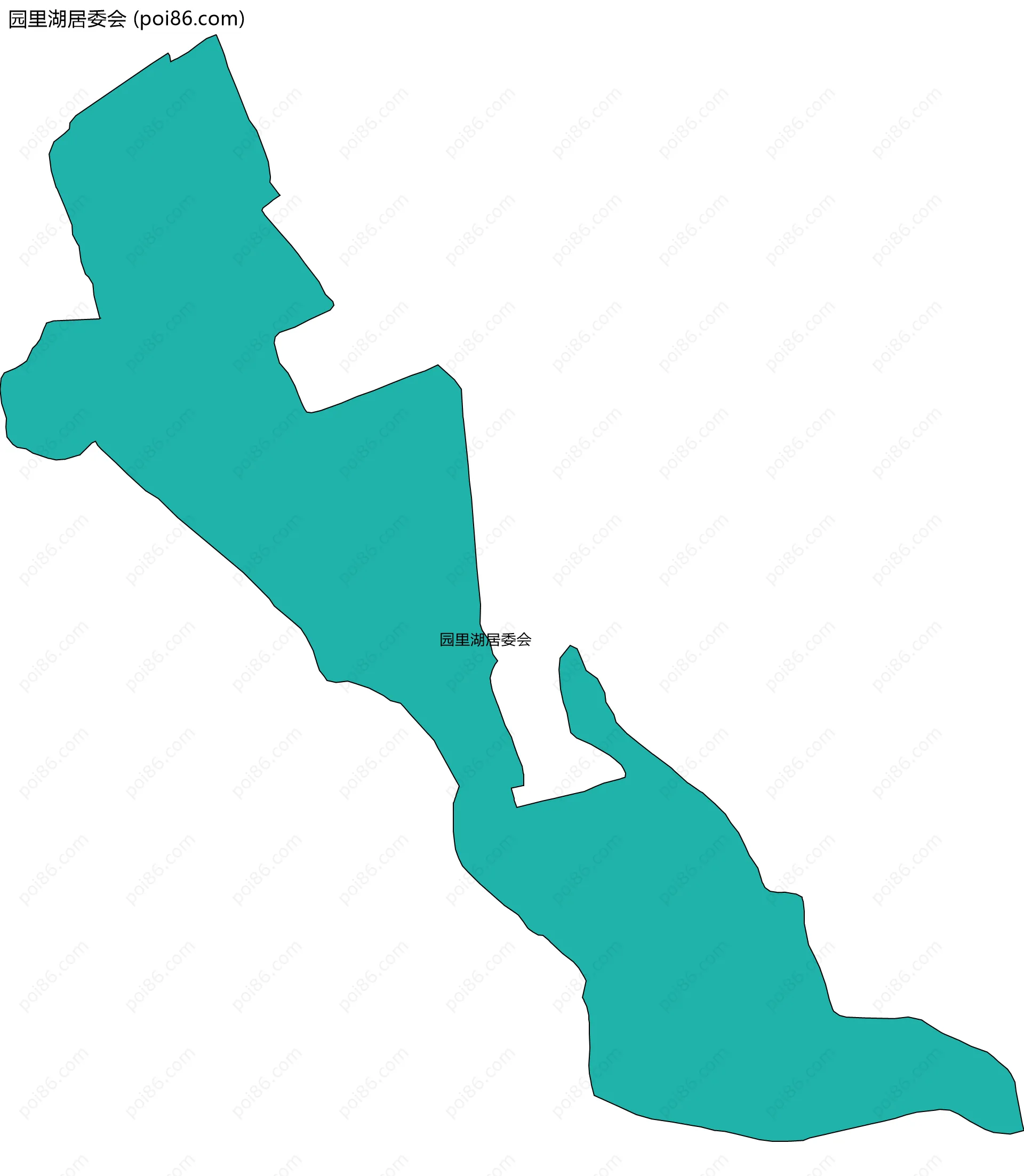 园里湖居委会边界地图