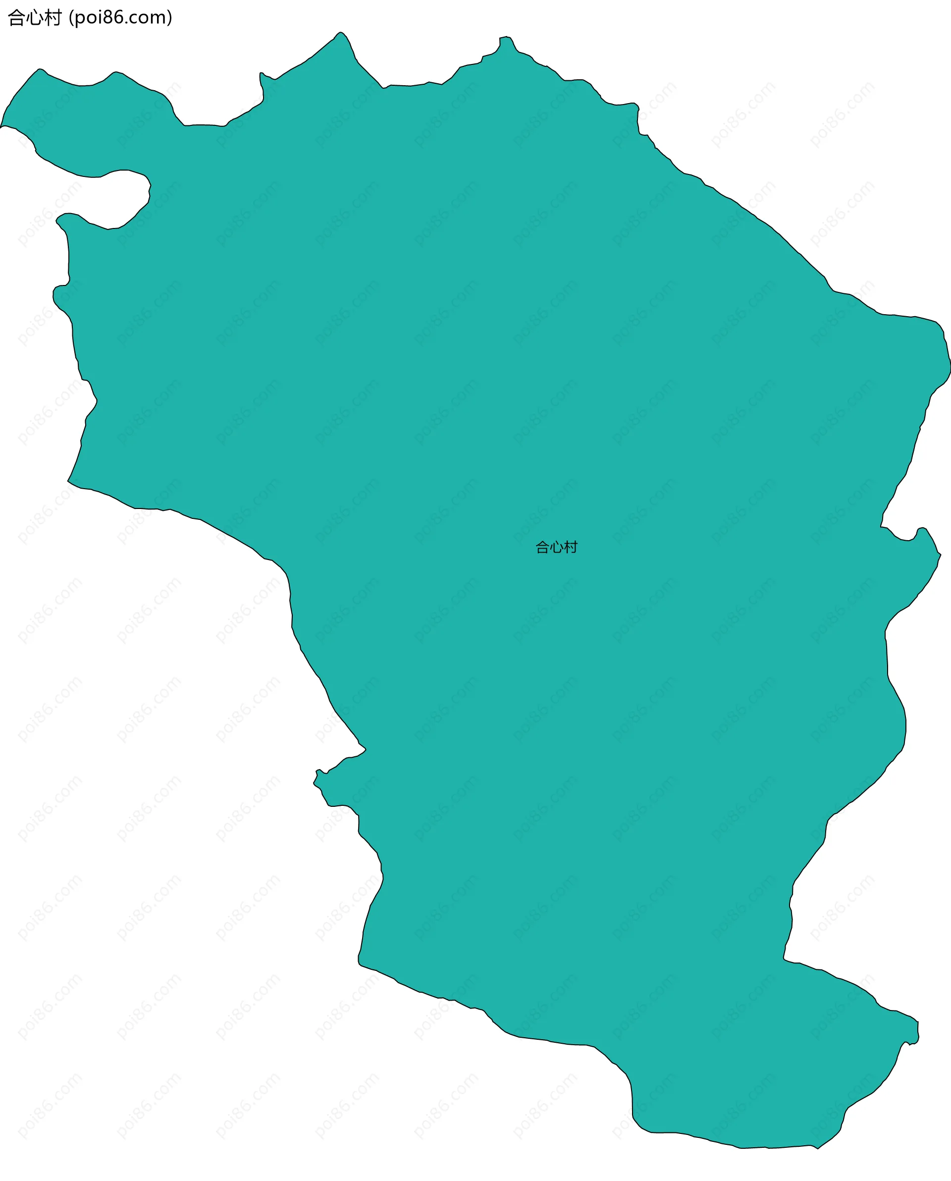 合心村边界地图