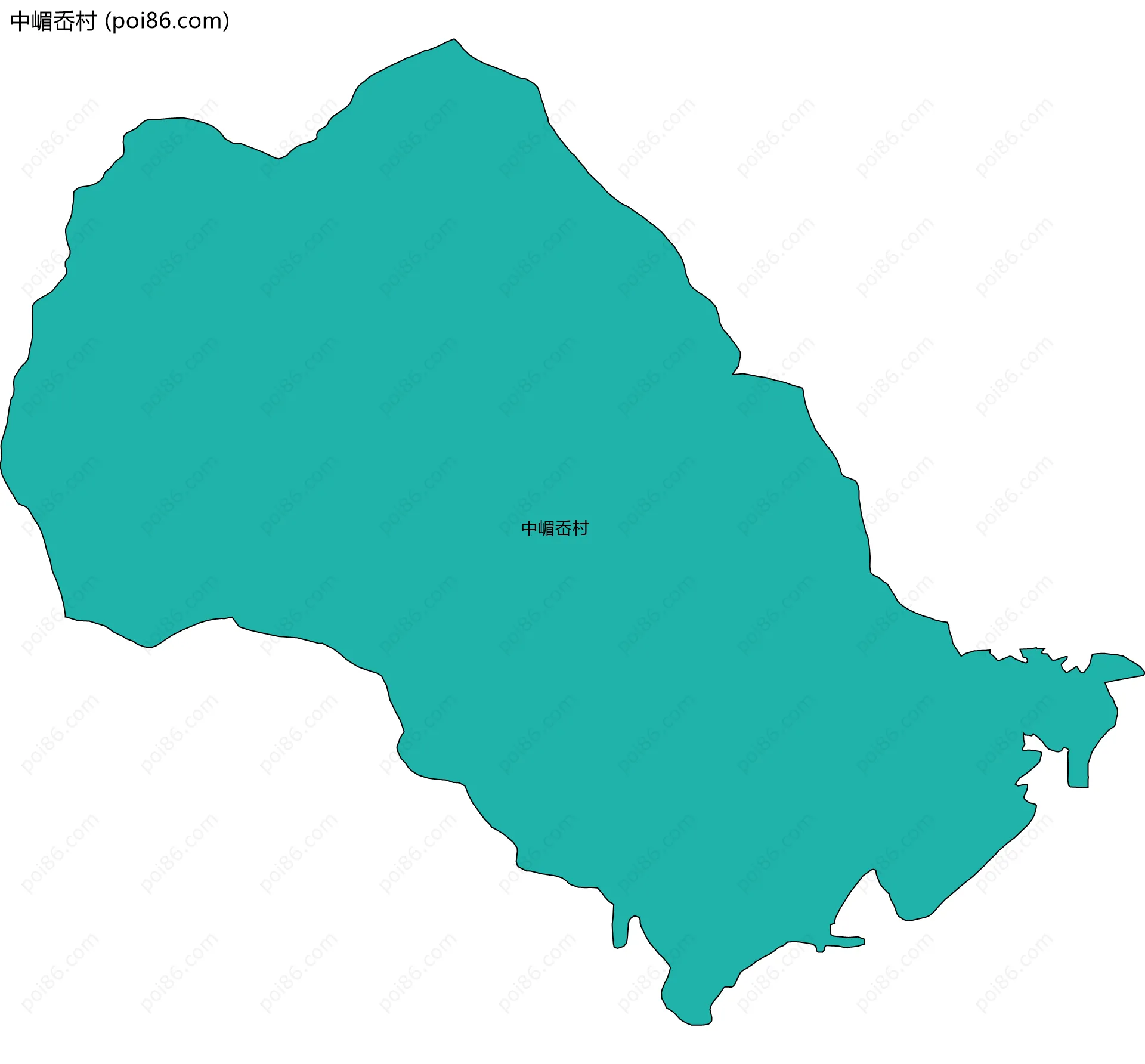 中嵋岙村边界地图