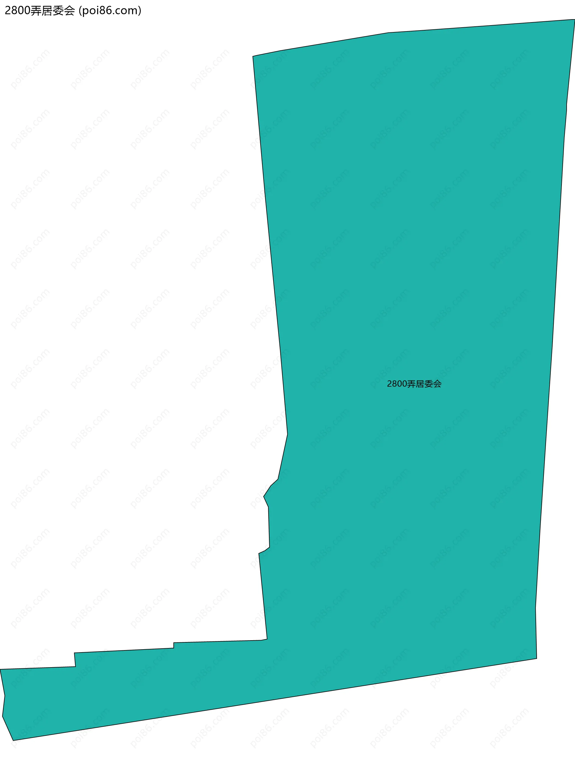 2800弄居委会边界地图