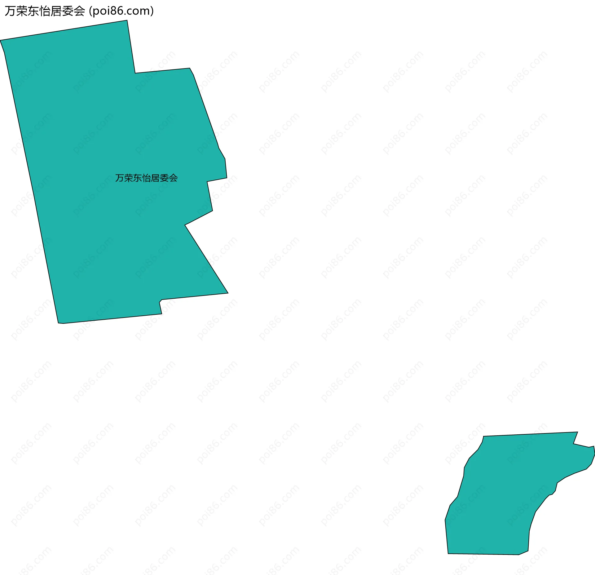 万荣东怡居委会边界地图