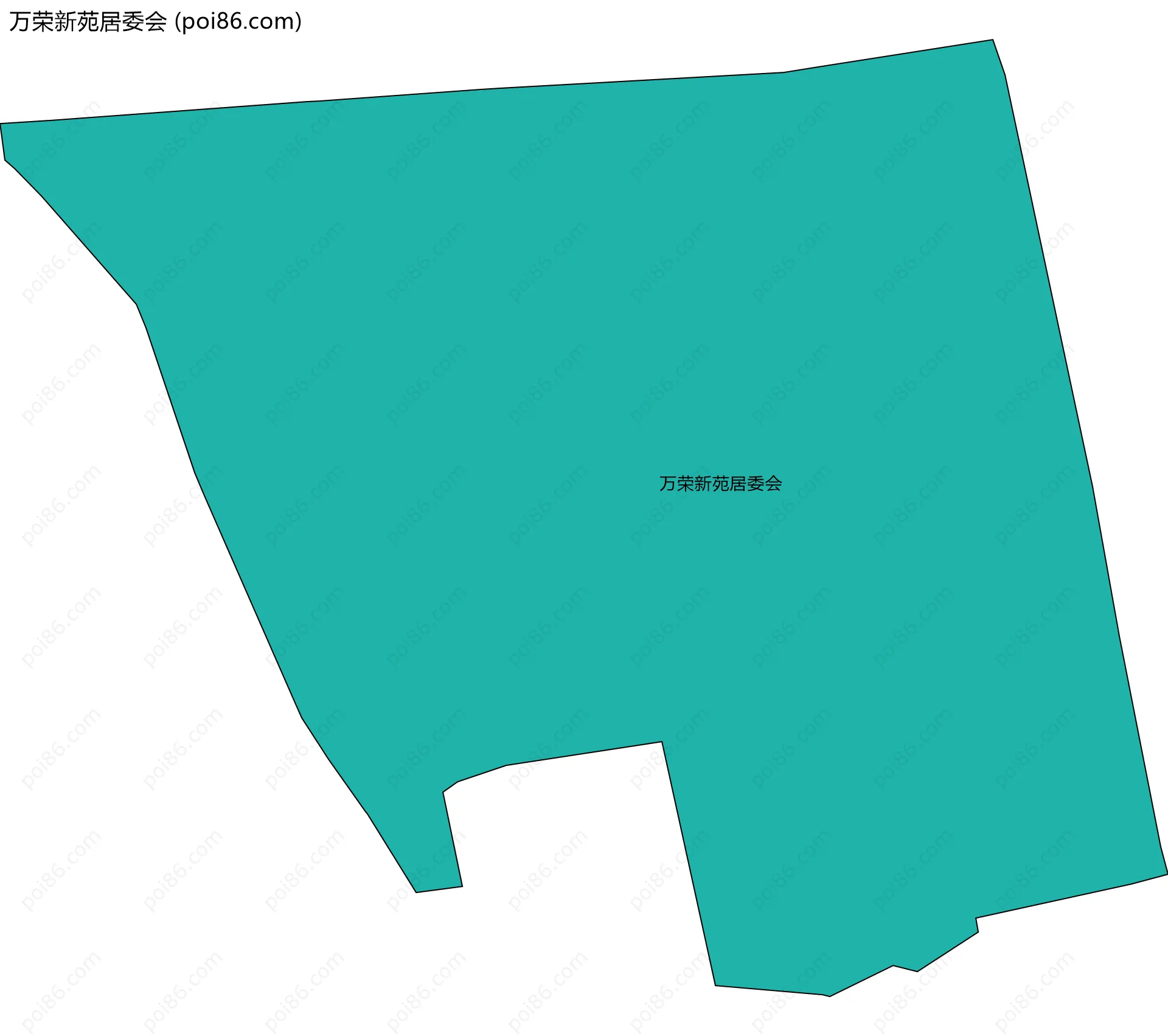 万荣新苑居委会边界地图