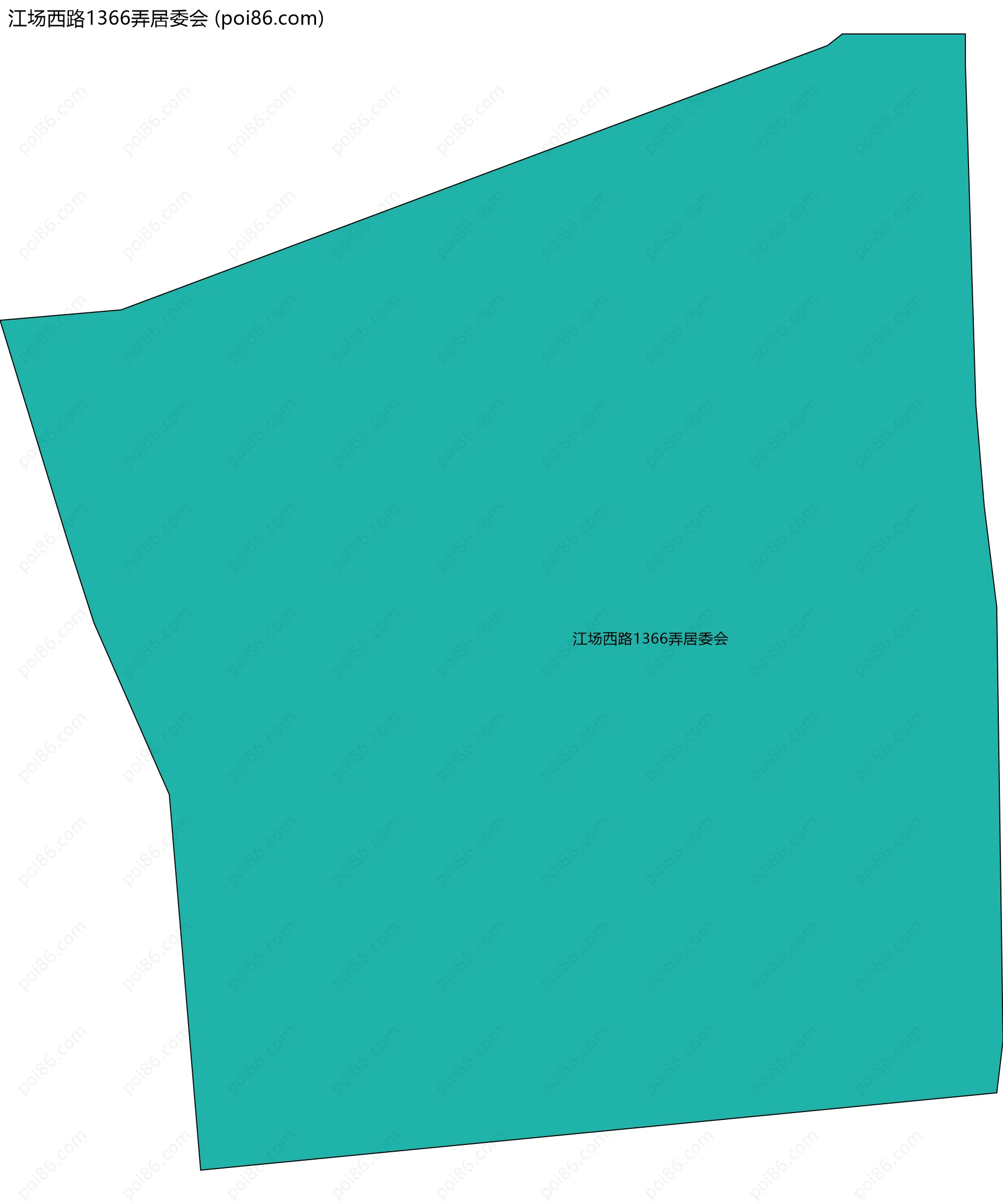 江场西路1366弄居委会边界地图