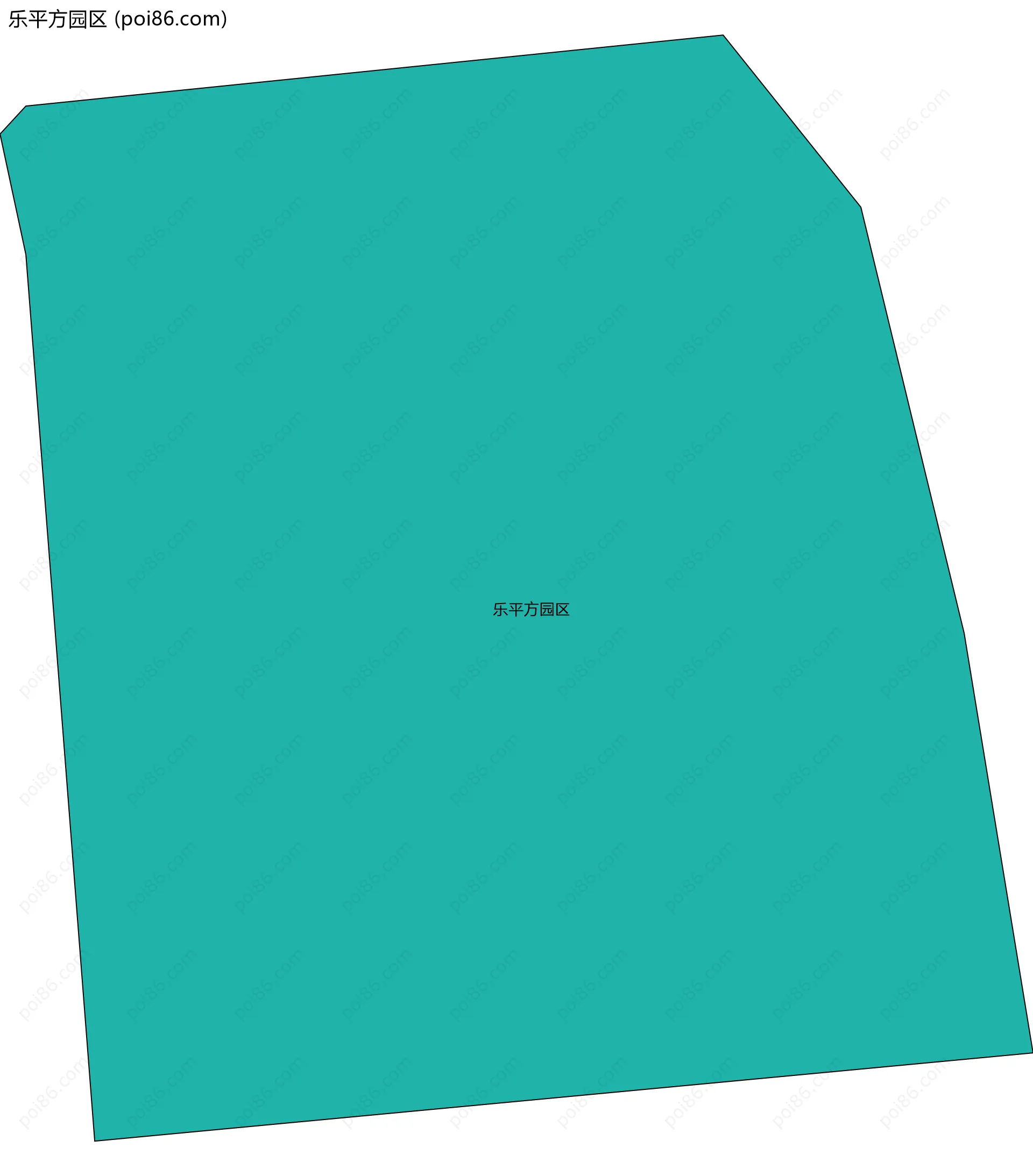 乐平方园区边界地图