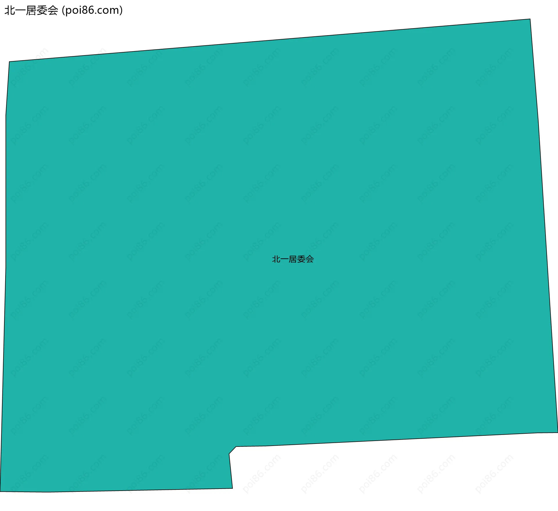 北一居委会边界地图