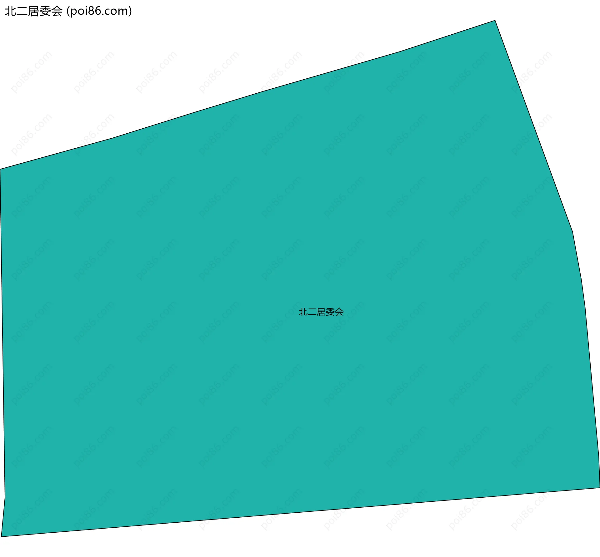 北二居委会边界地图
