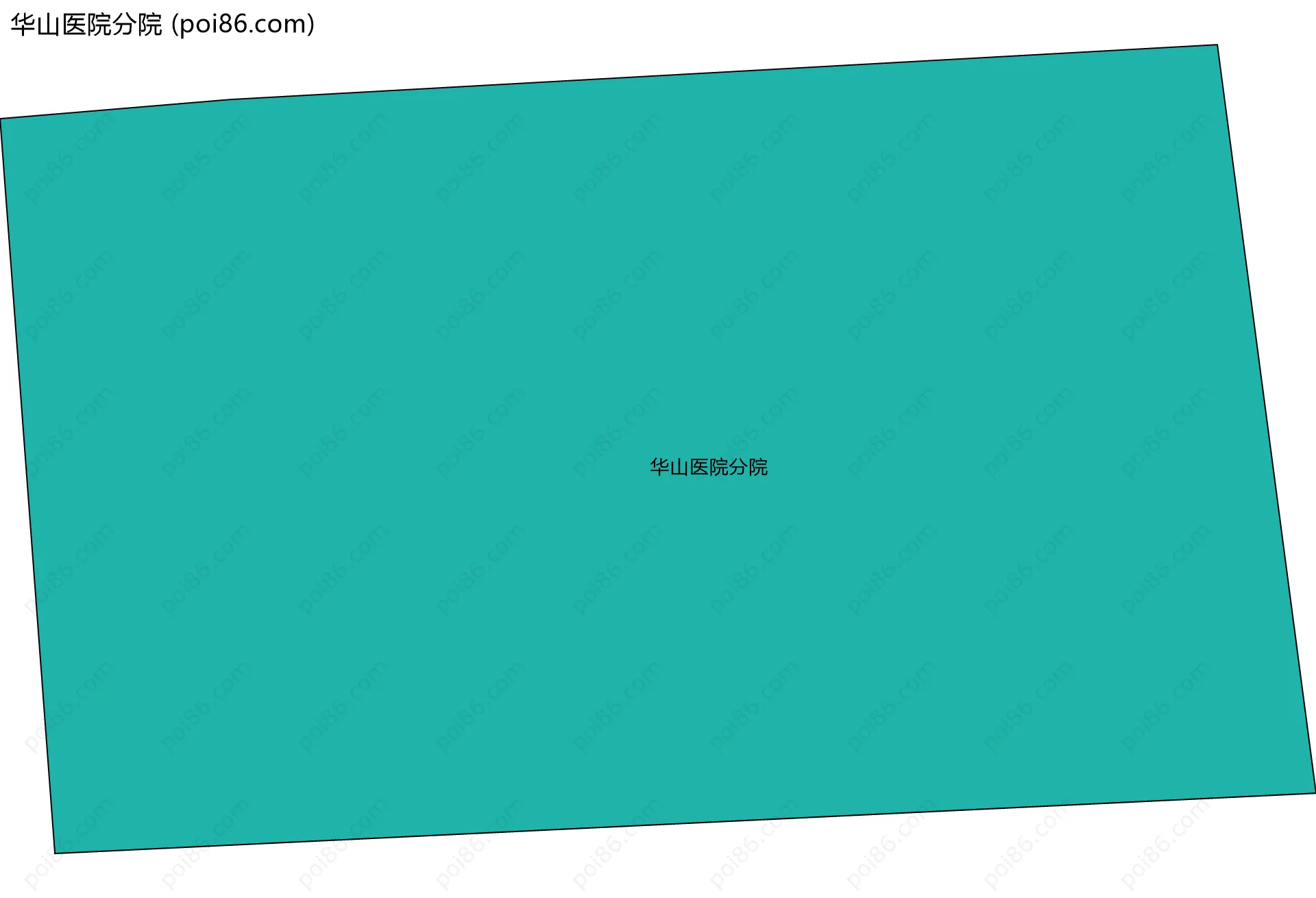 华山医院分院边界地图