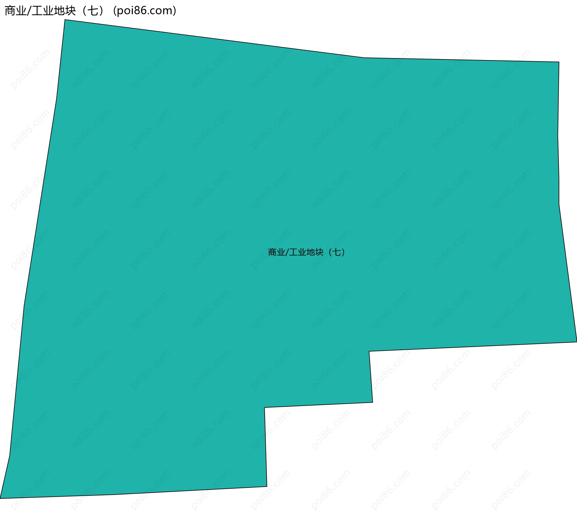 商业/工业地块（七）边界地图