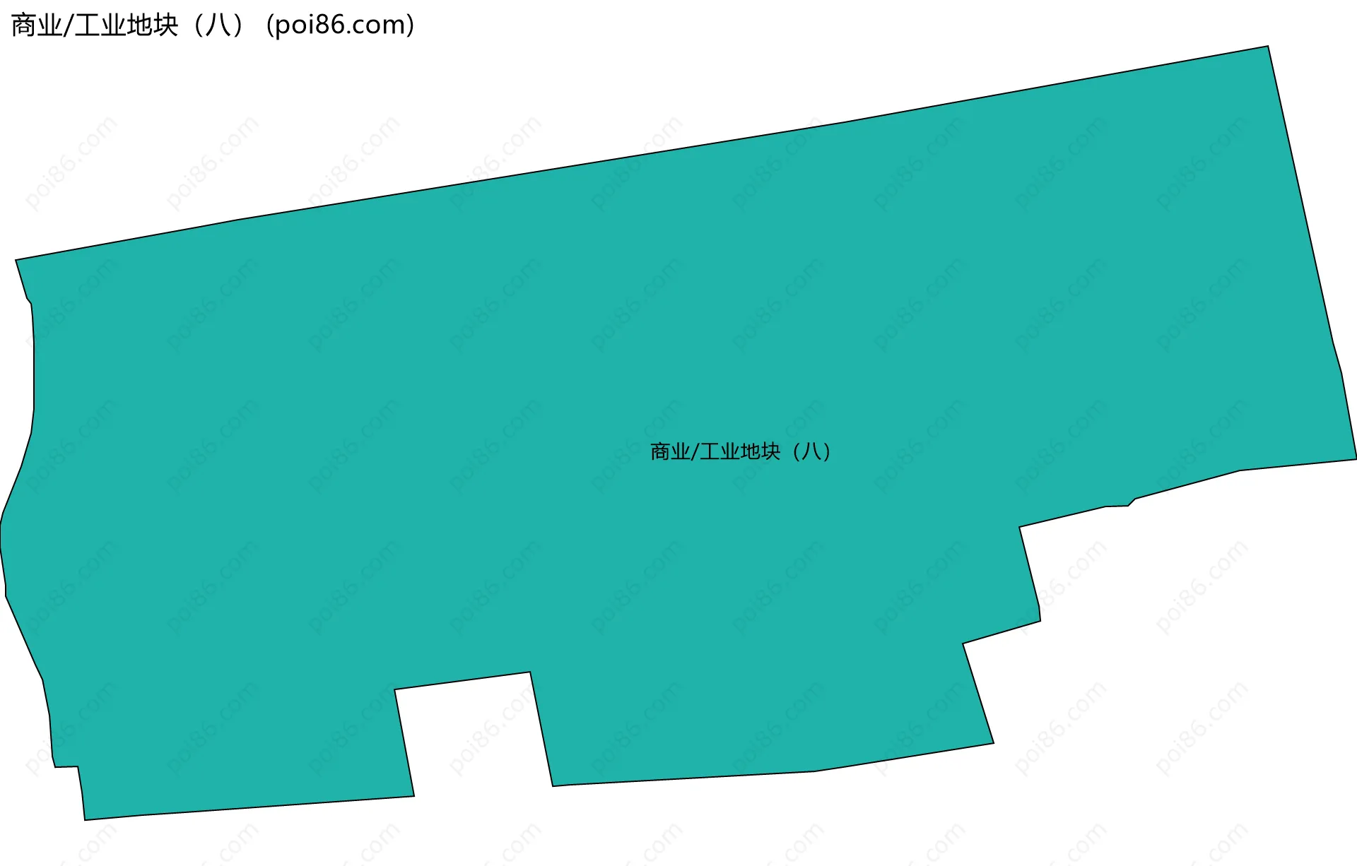 商业/工业地块（八）边界地图