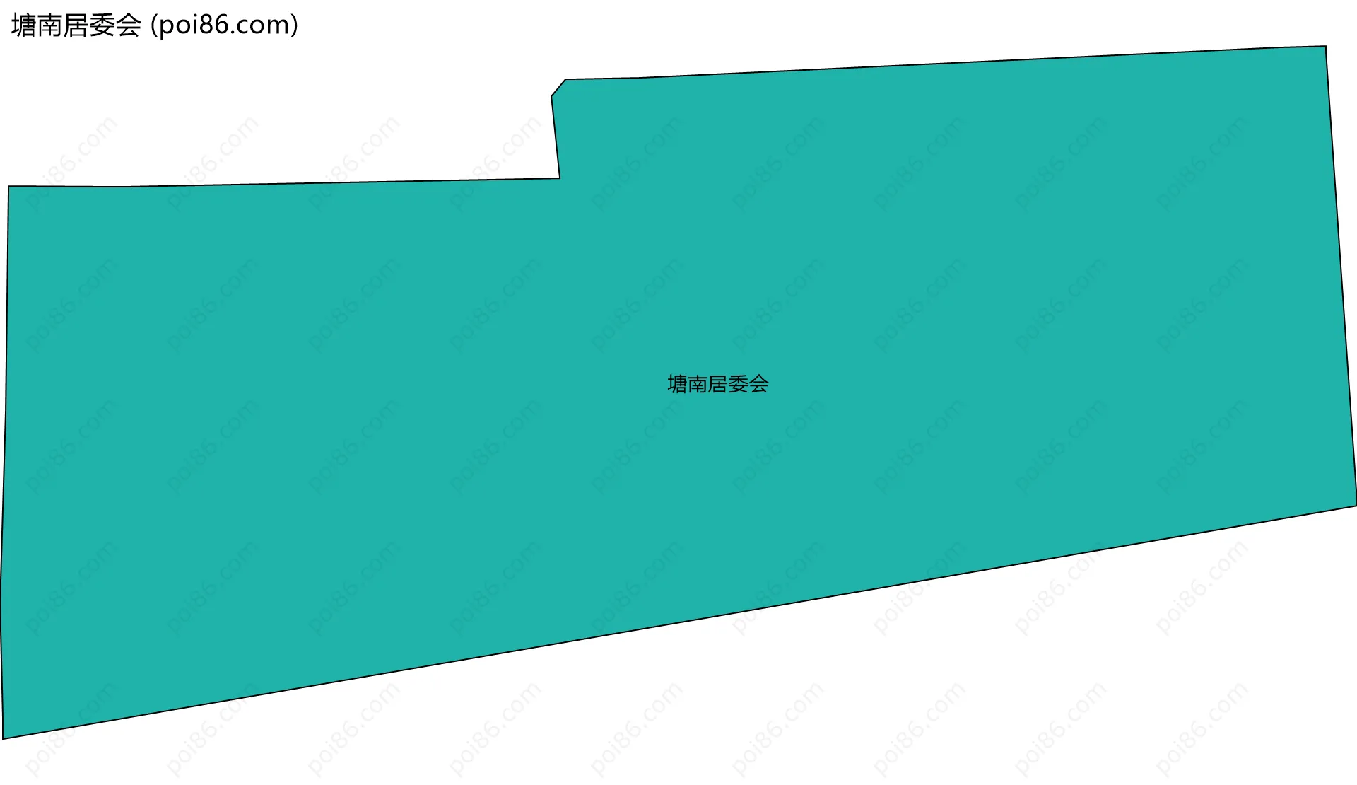塘南居委会边界地图