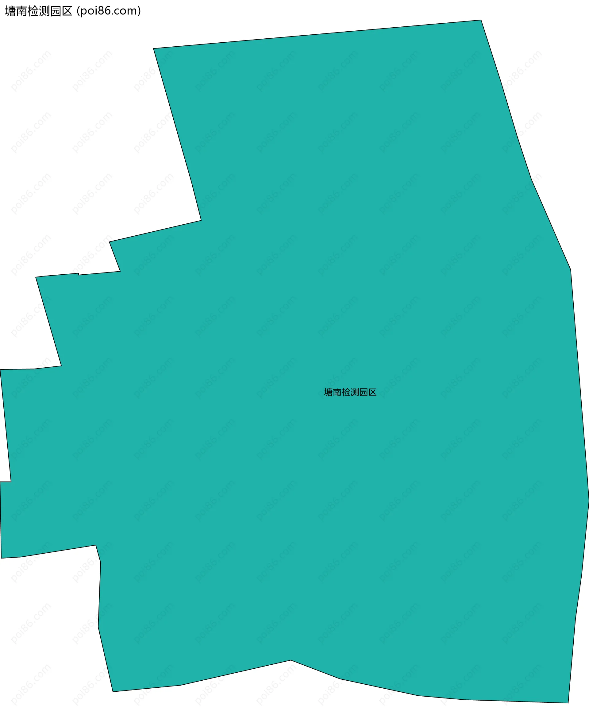 塘南检测园区边界地图