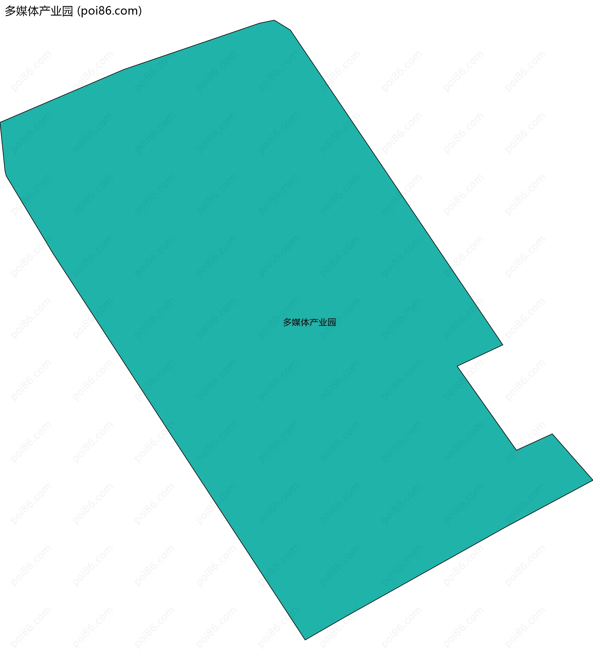 多媒体产业园边界地图