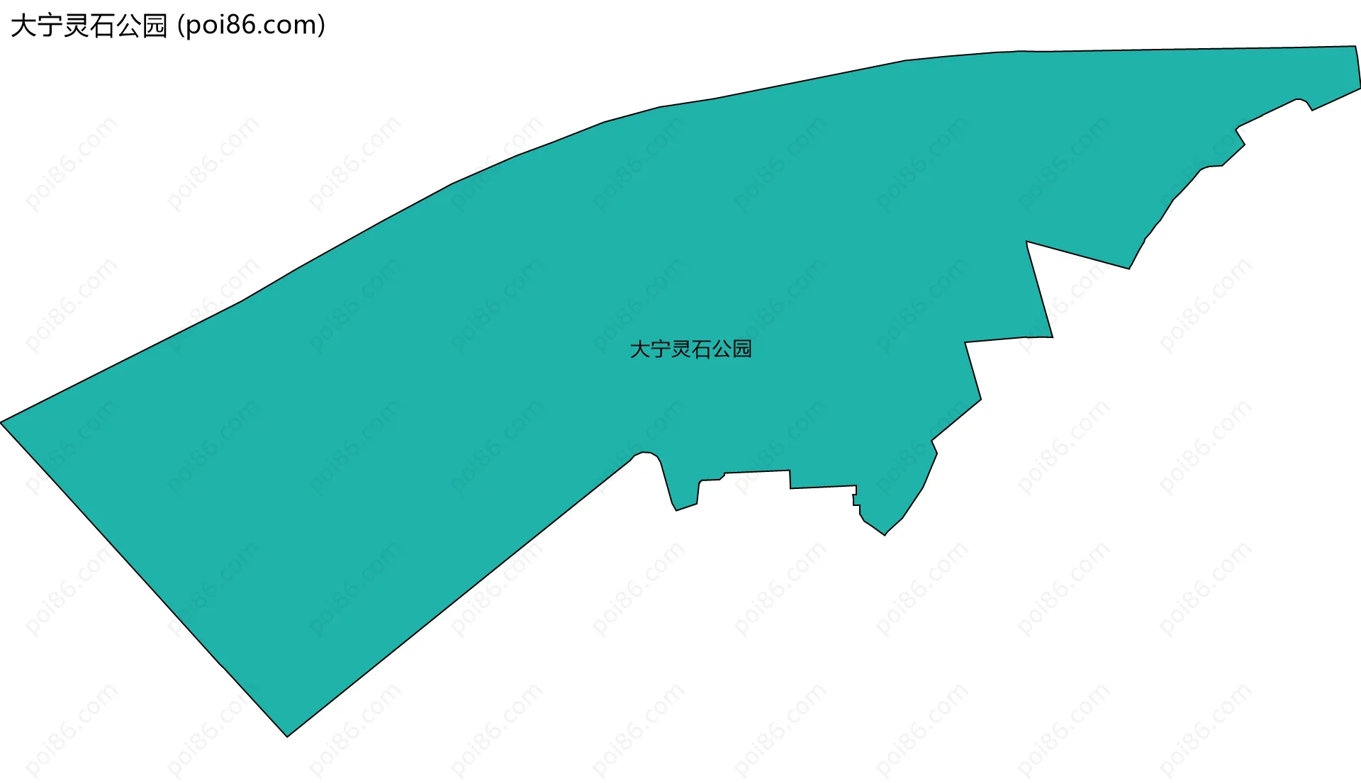 大宁灵石公园边界地图
