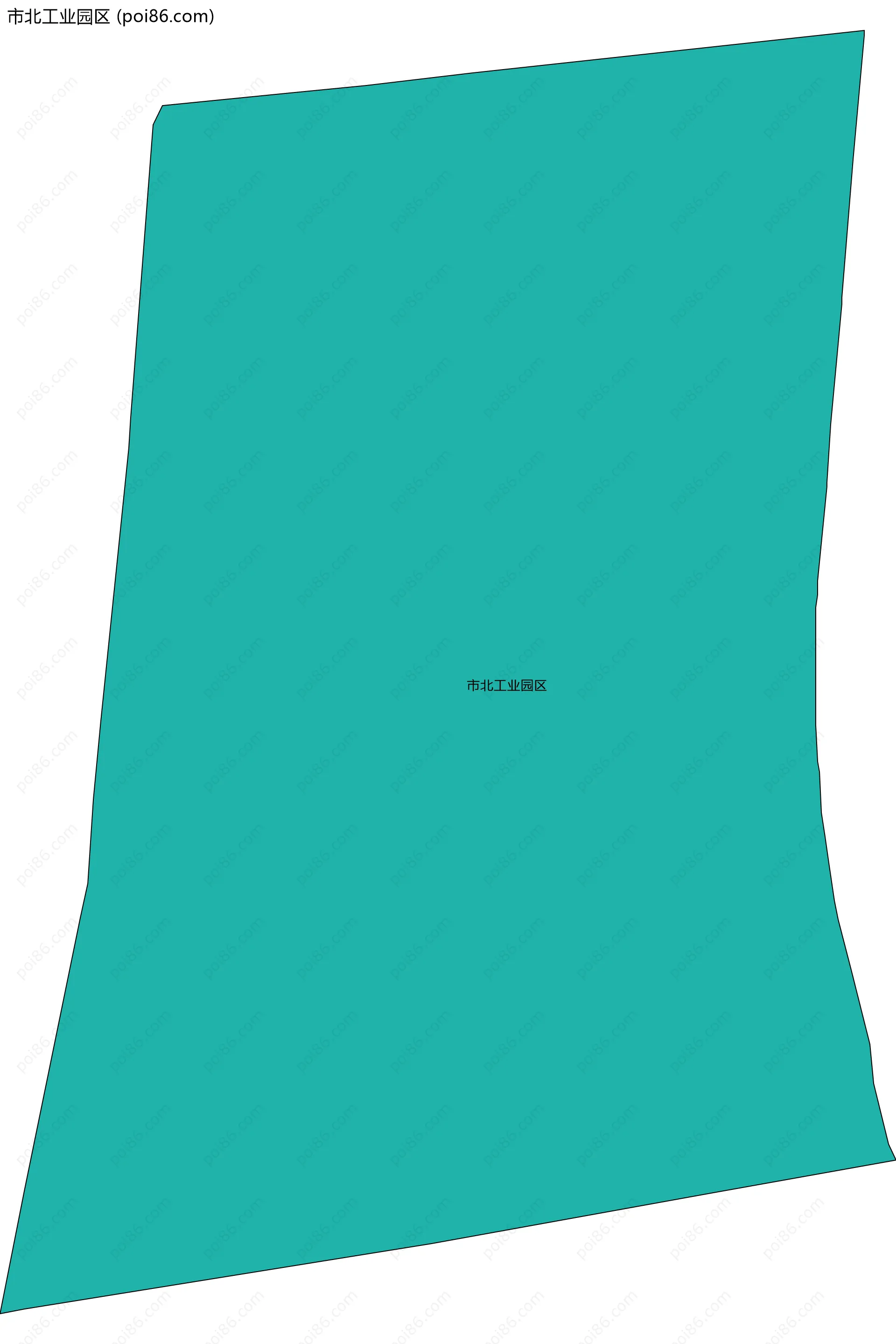 市北工业园区边界地图