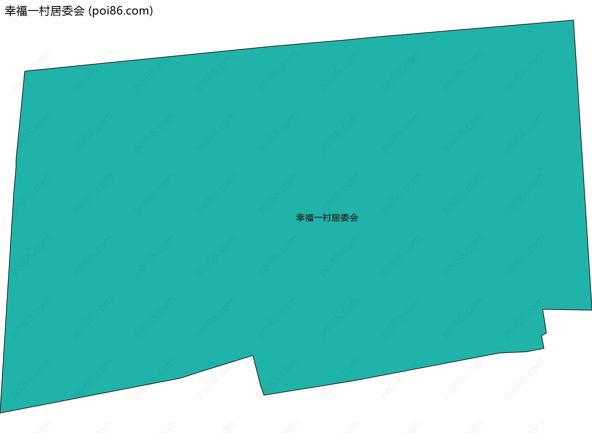 幸福一村居委会边界地图