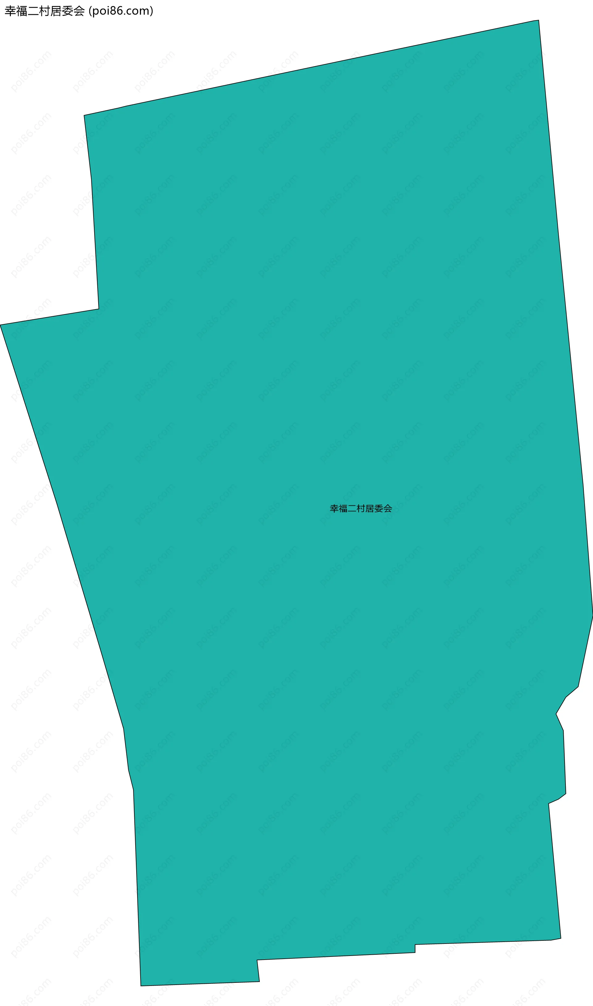 幸福二村居委会边界地图