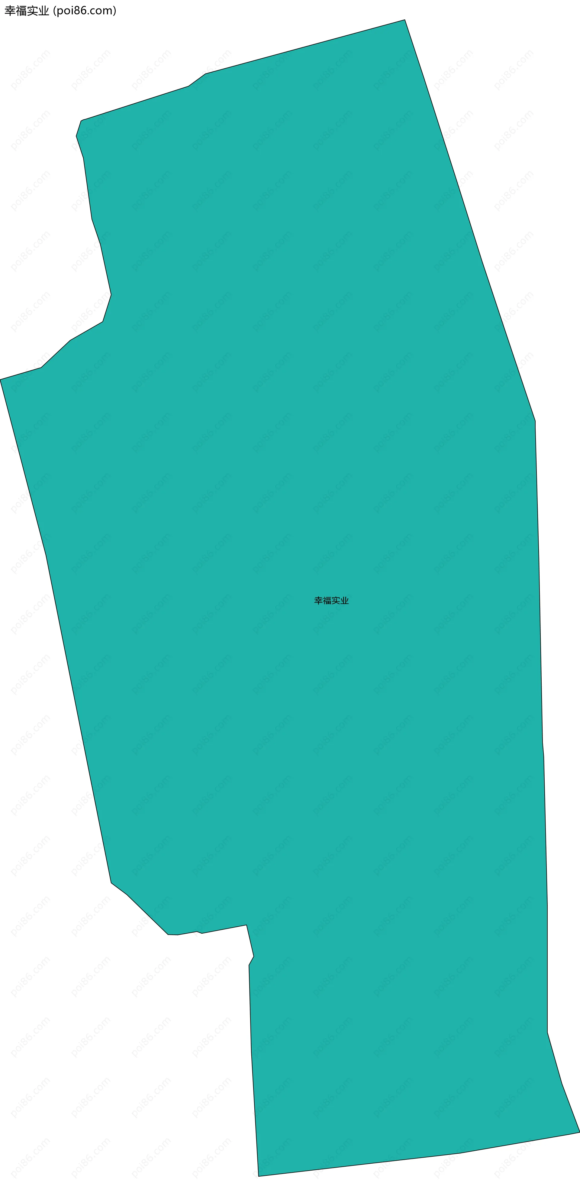 幸福实业边界地图