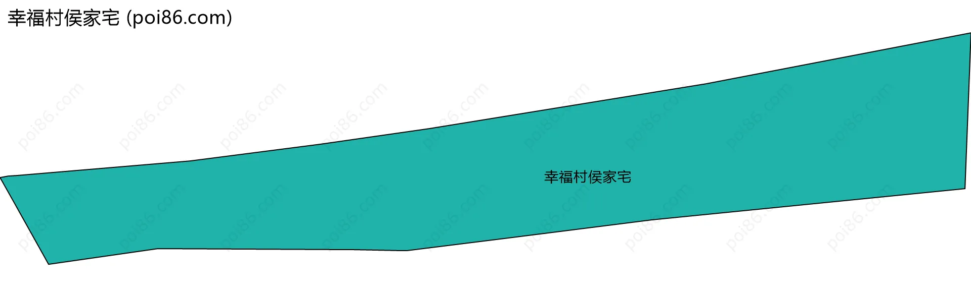 幸福村侯家宅边界地图