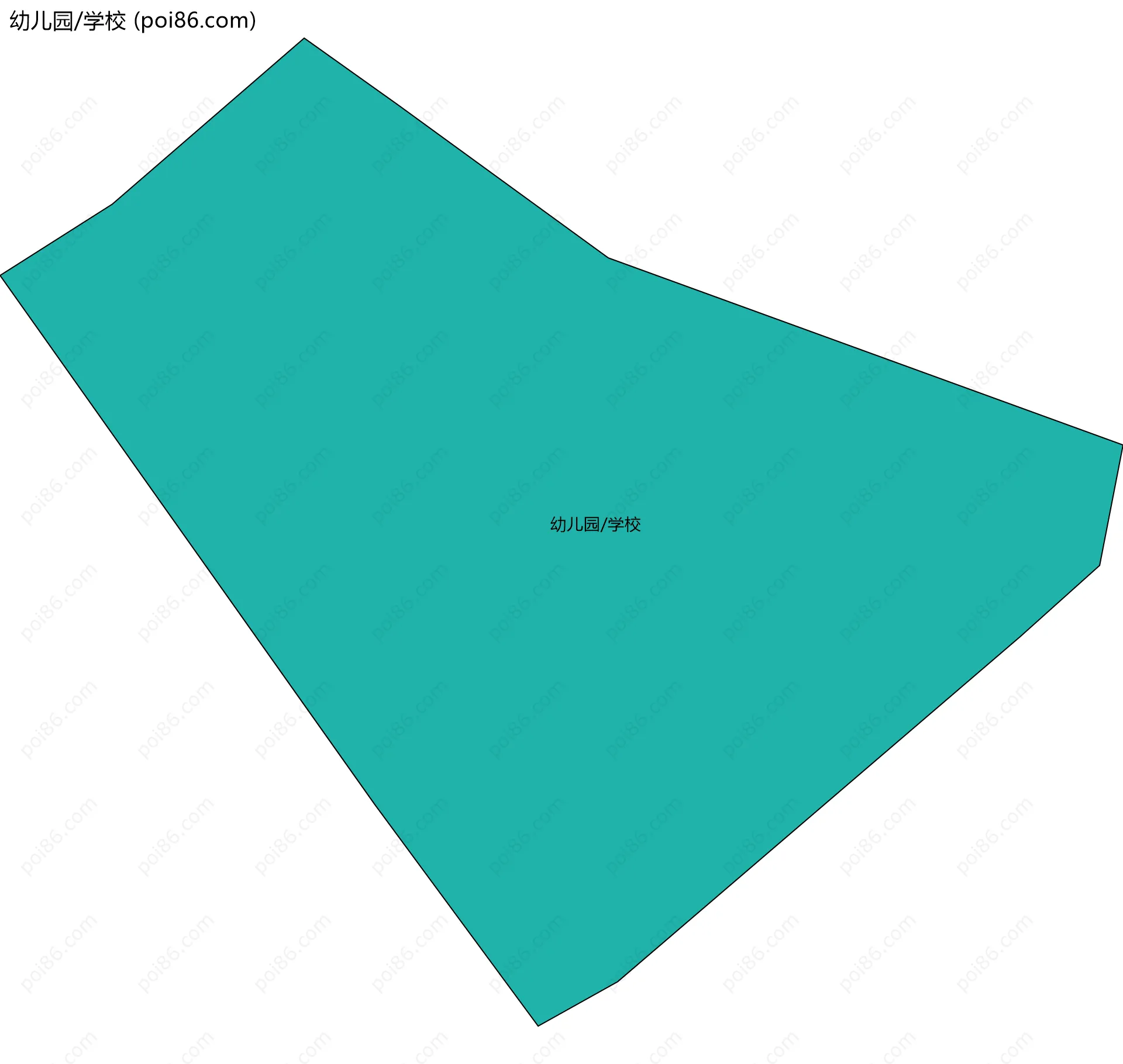 幼儿园/学校边界地图