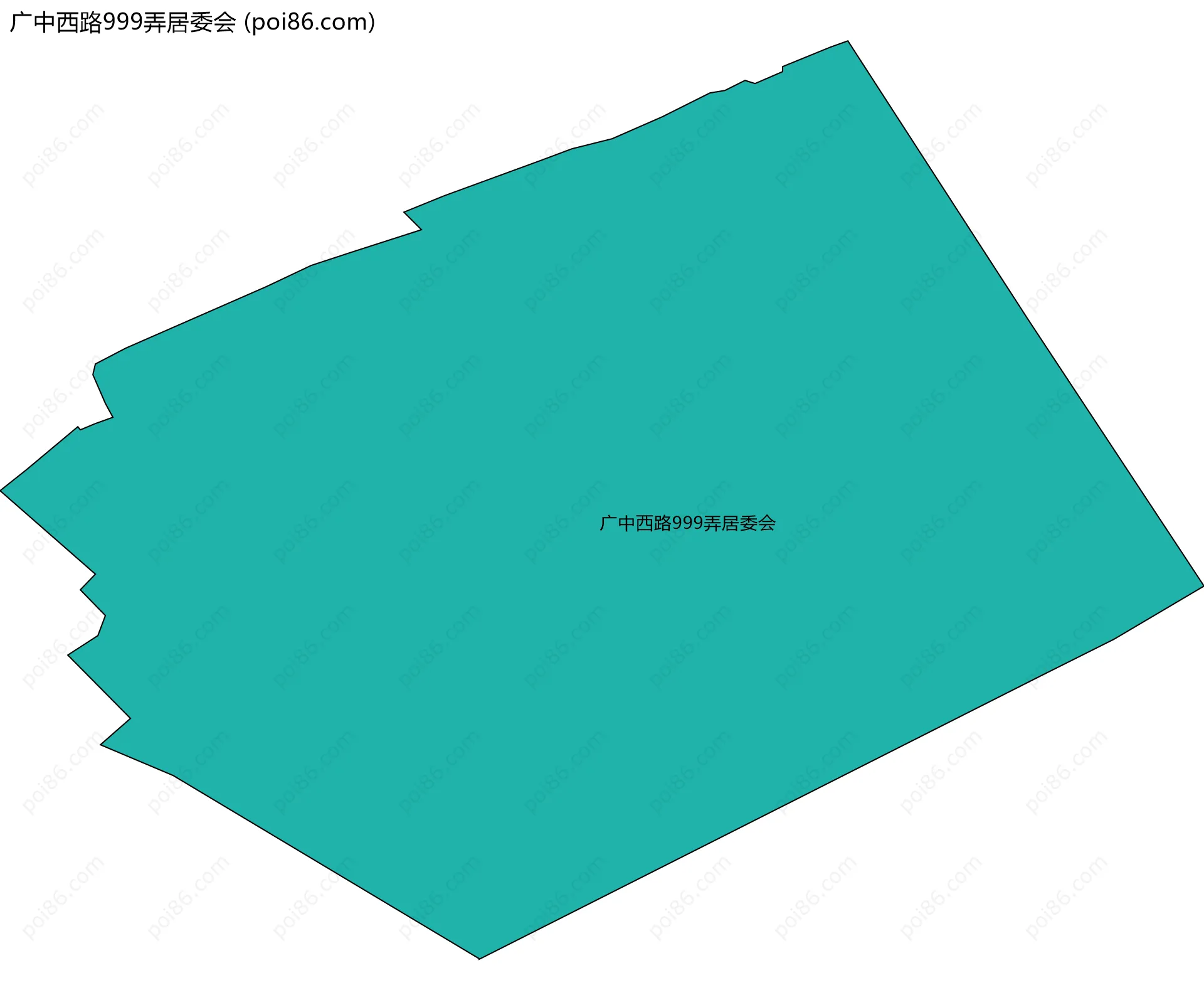 广中西路999弄居委会边界地图