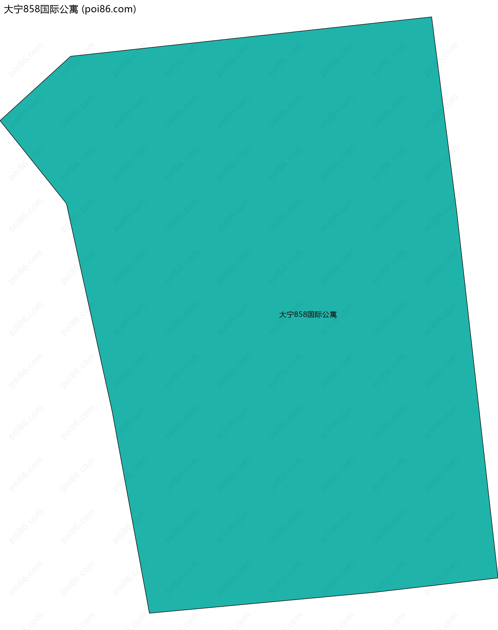 大宁858国际公寓边界地图