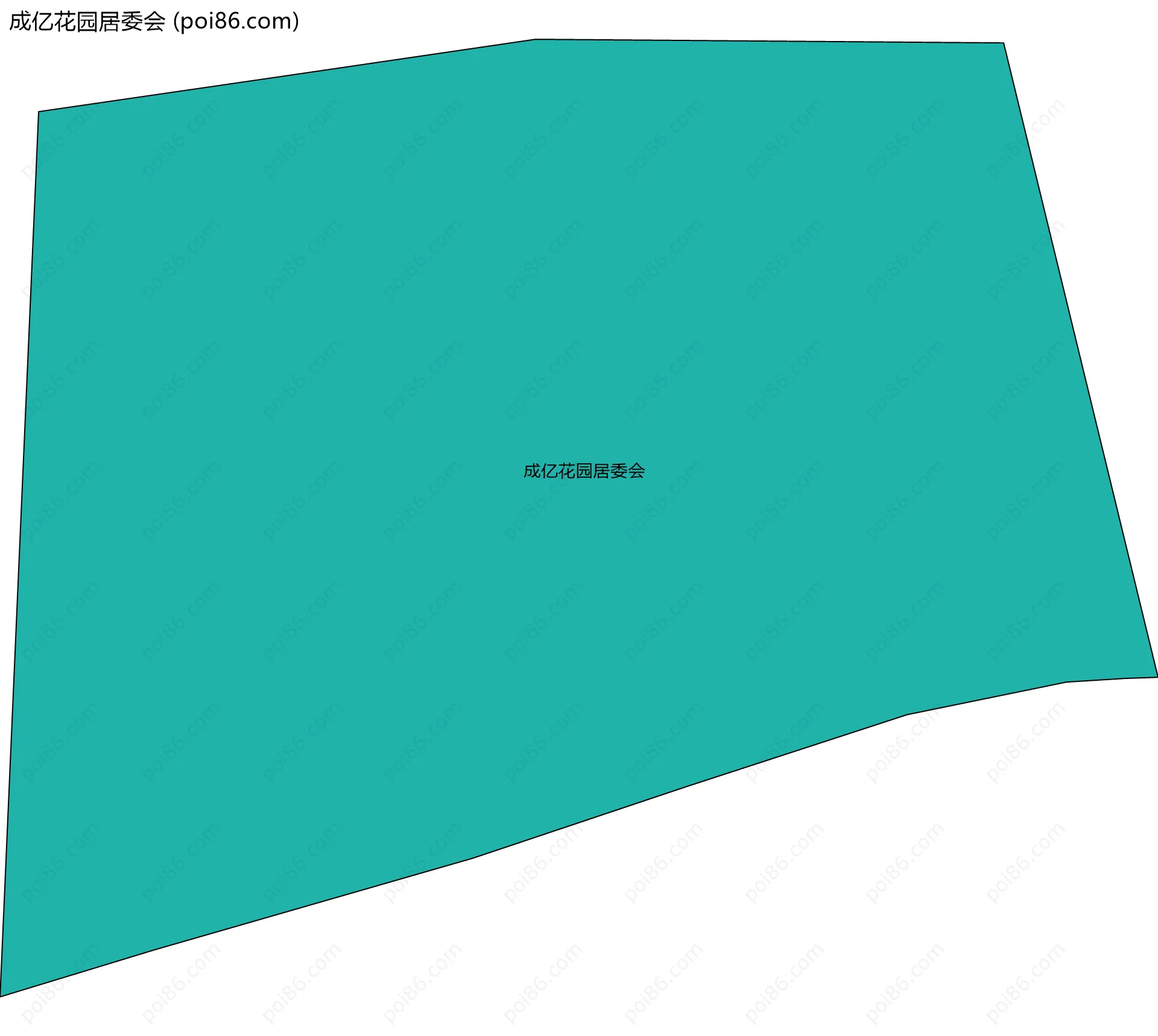 成亿花园居委会边界地图