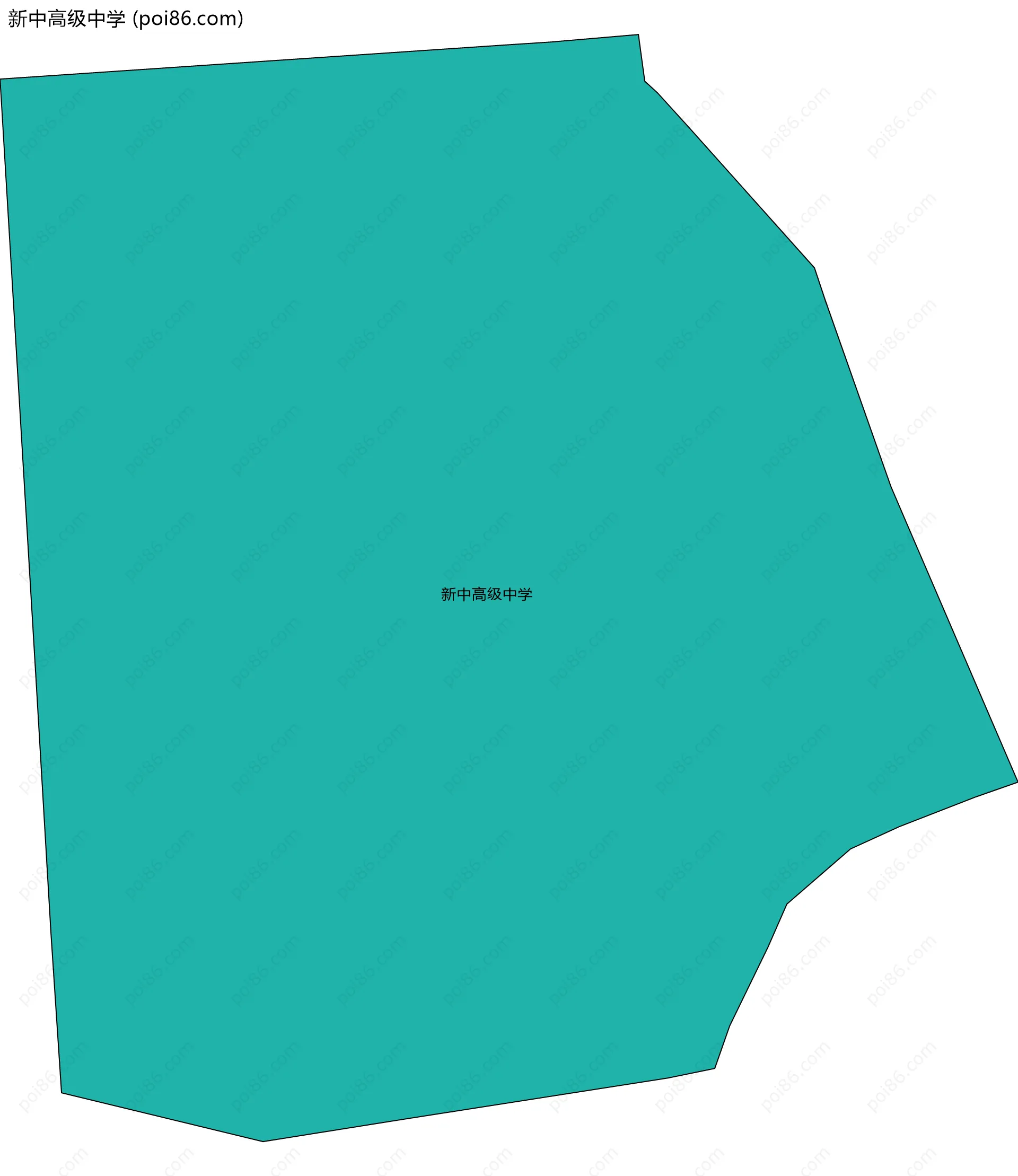 新中高级中学边界地图