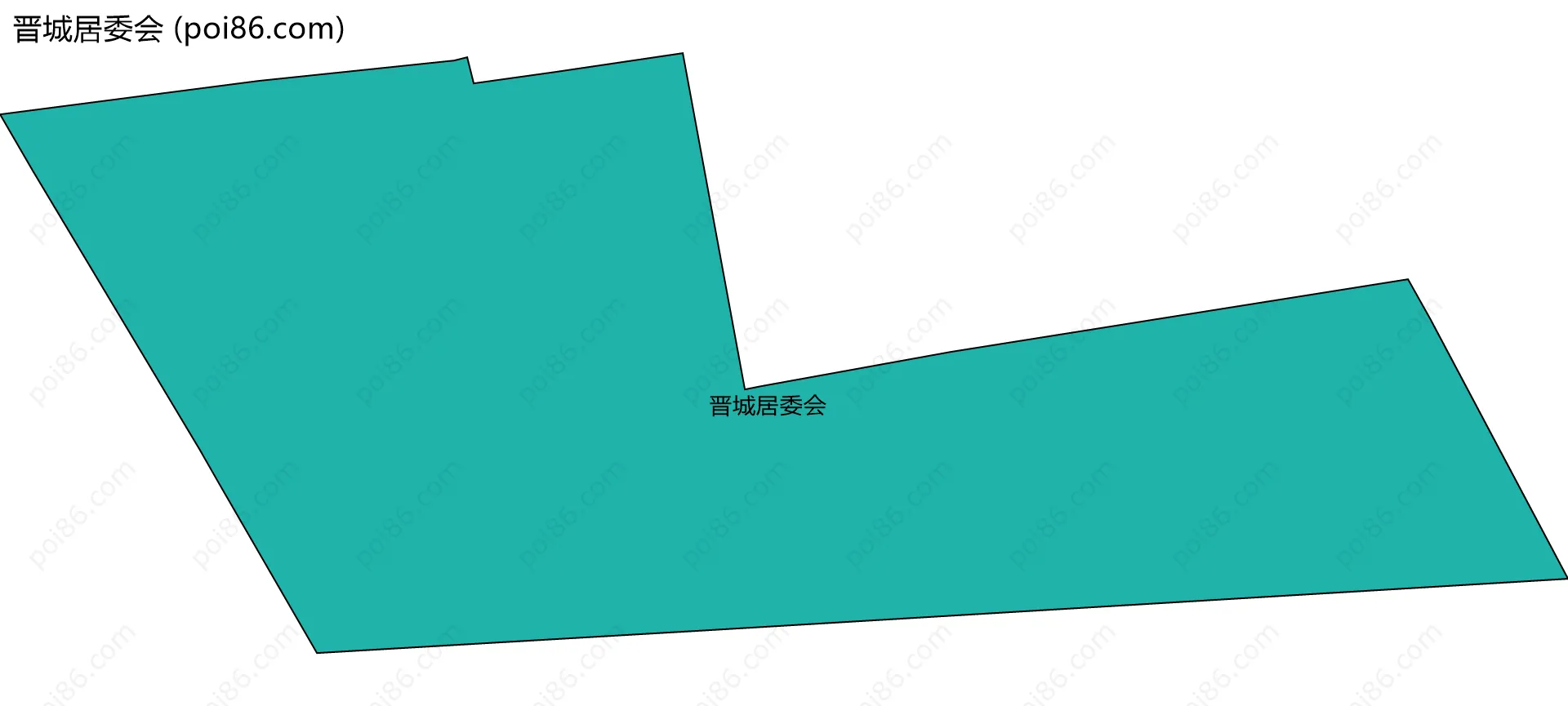 晋城居委会边界地图