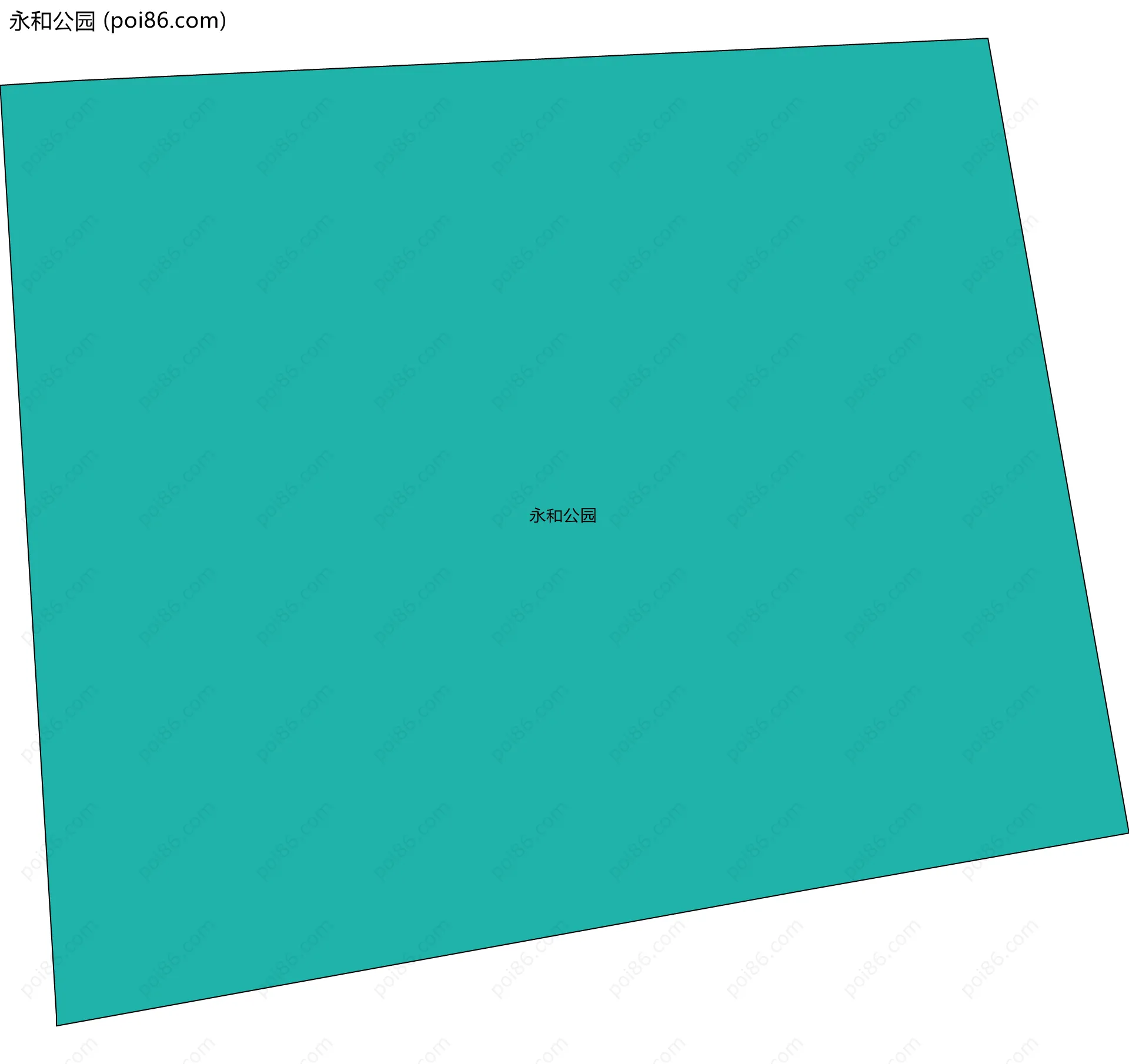 永和公园边界地图