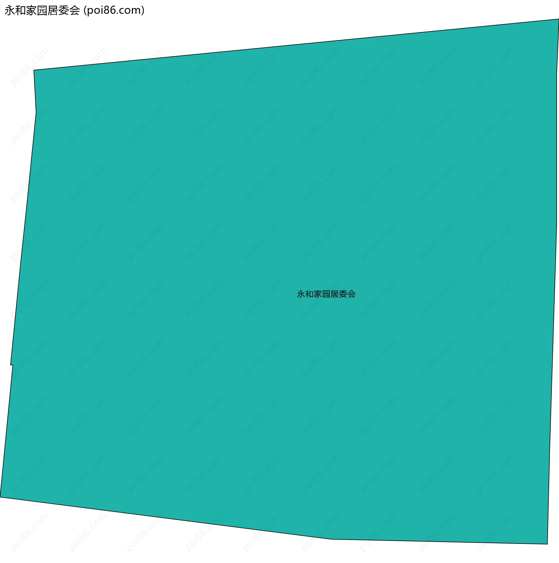 永和家园居委会边界地图