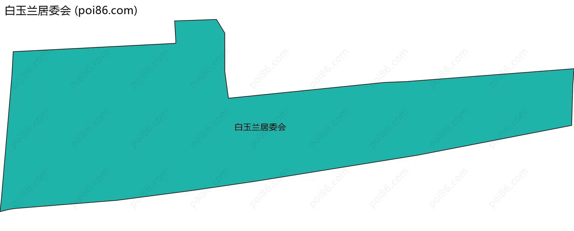 白玉兰居委会边界地图