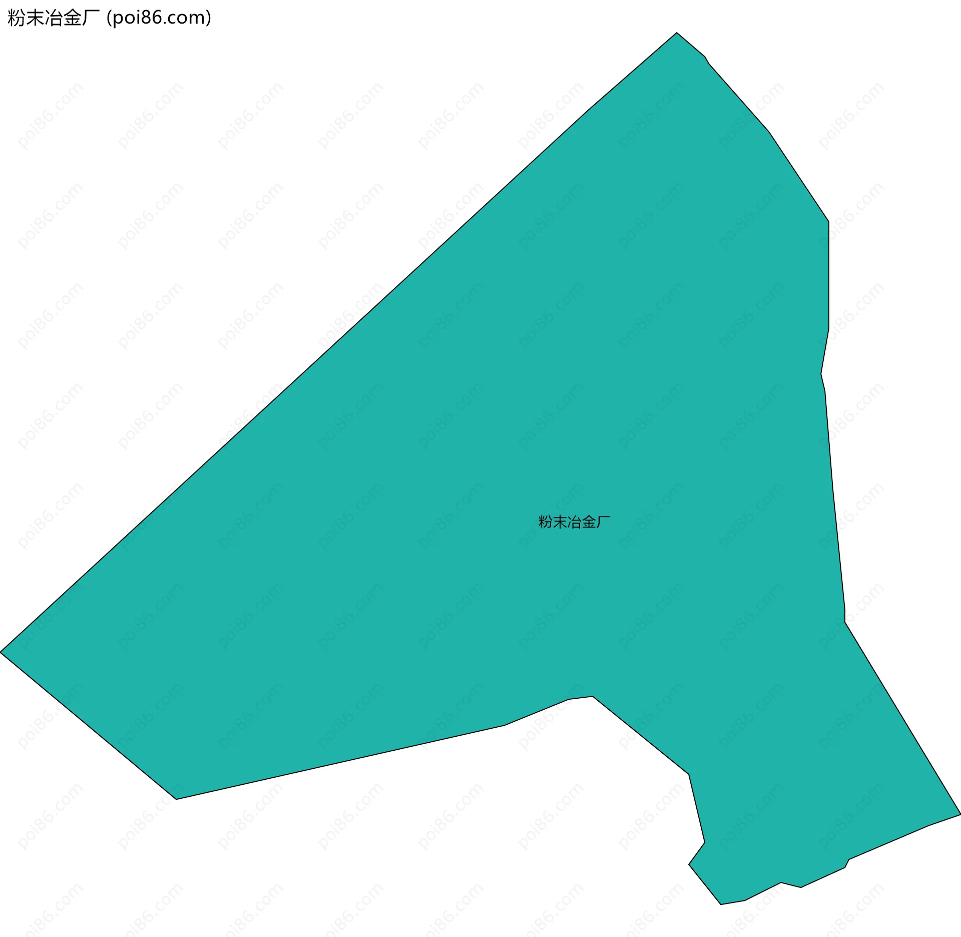 粉末冶金厂边界地图